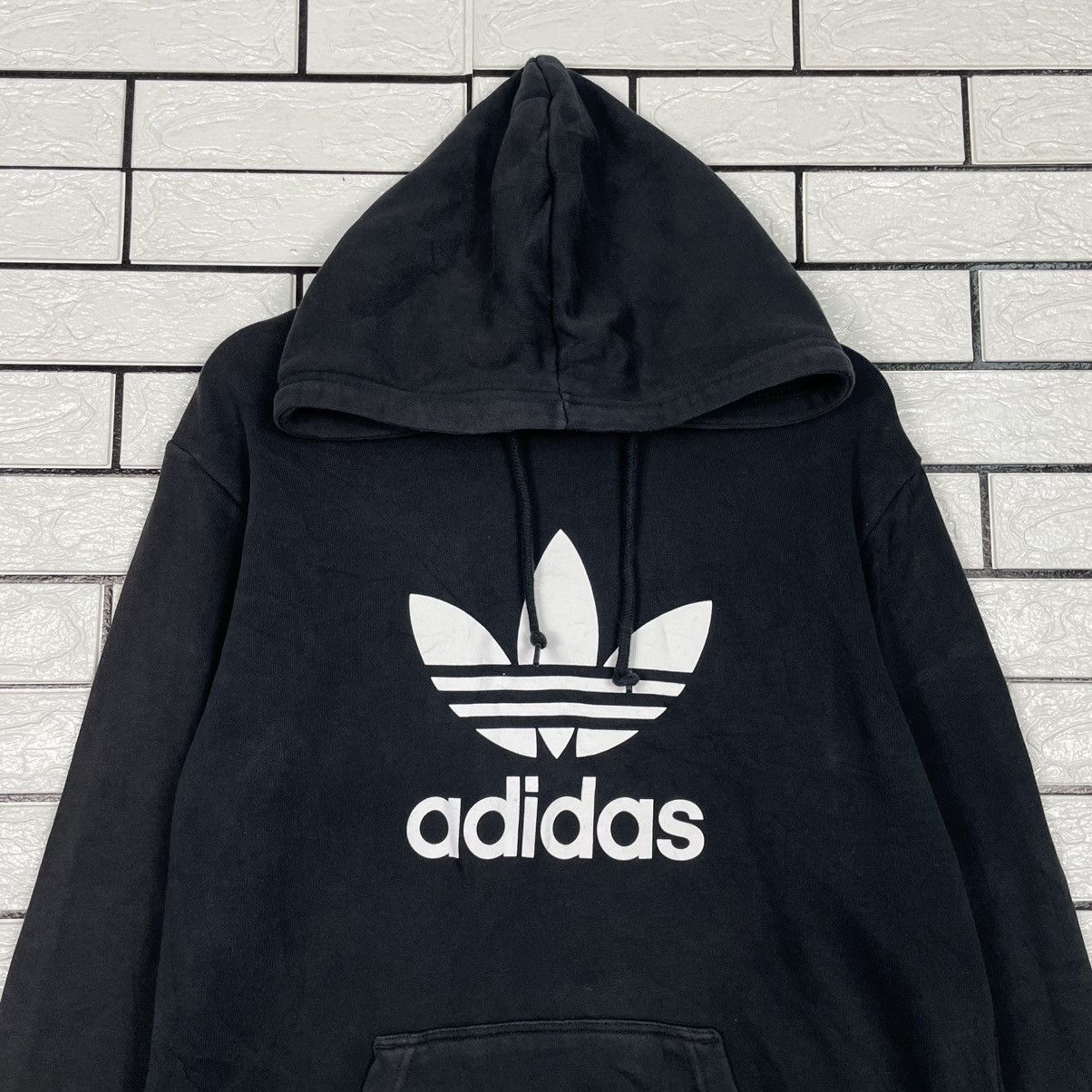 Adidas Adidas Big Logo Pullover Hoodie Size US M / EU 48-50 / 2 - 2 Thumbnail