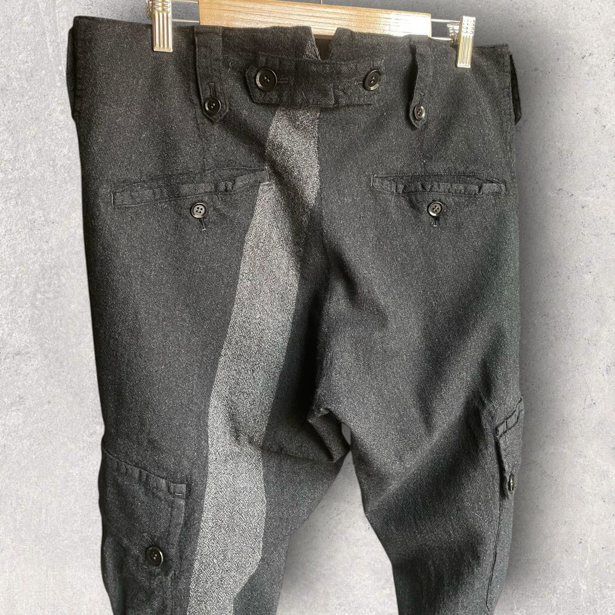 Yohji Yamamoto AW08 Y’s Red Label Wool Stripe Oversize Pants Size US 34 / EU 50 - 5 Thumbnail