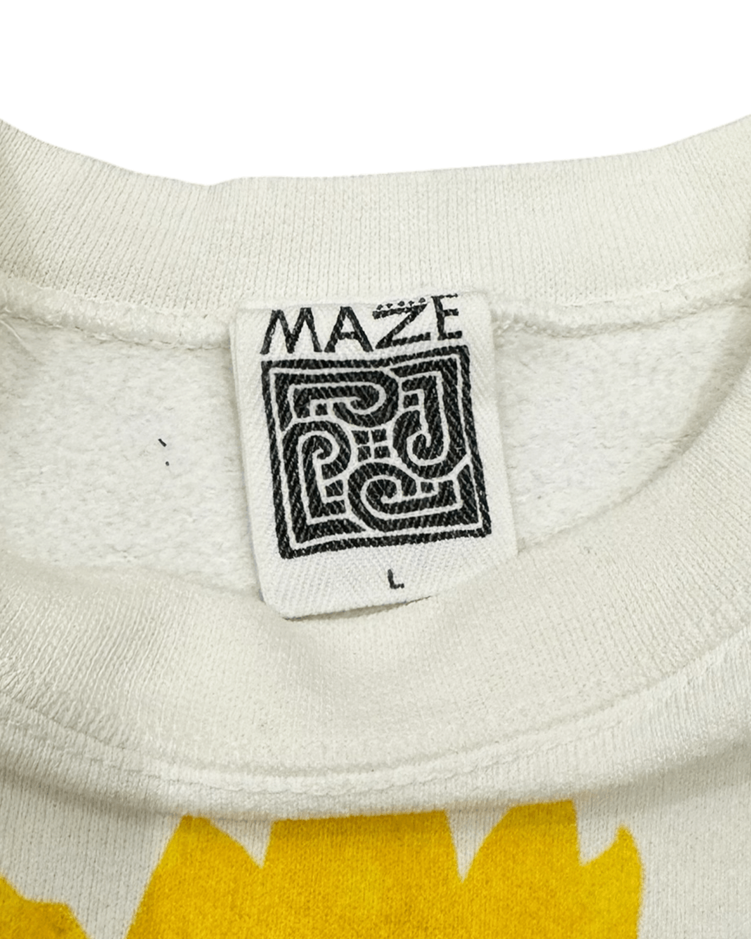 Vintage Maze 1990s Sunflower Printed Sweatshirt Size US L / EU 52-54 / 3 - 9 Thumbnail