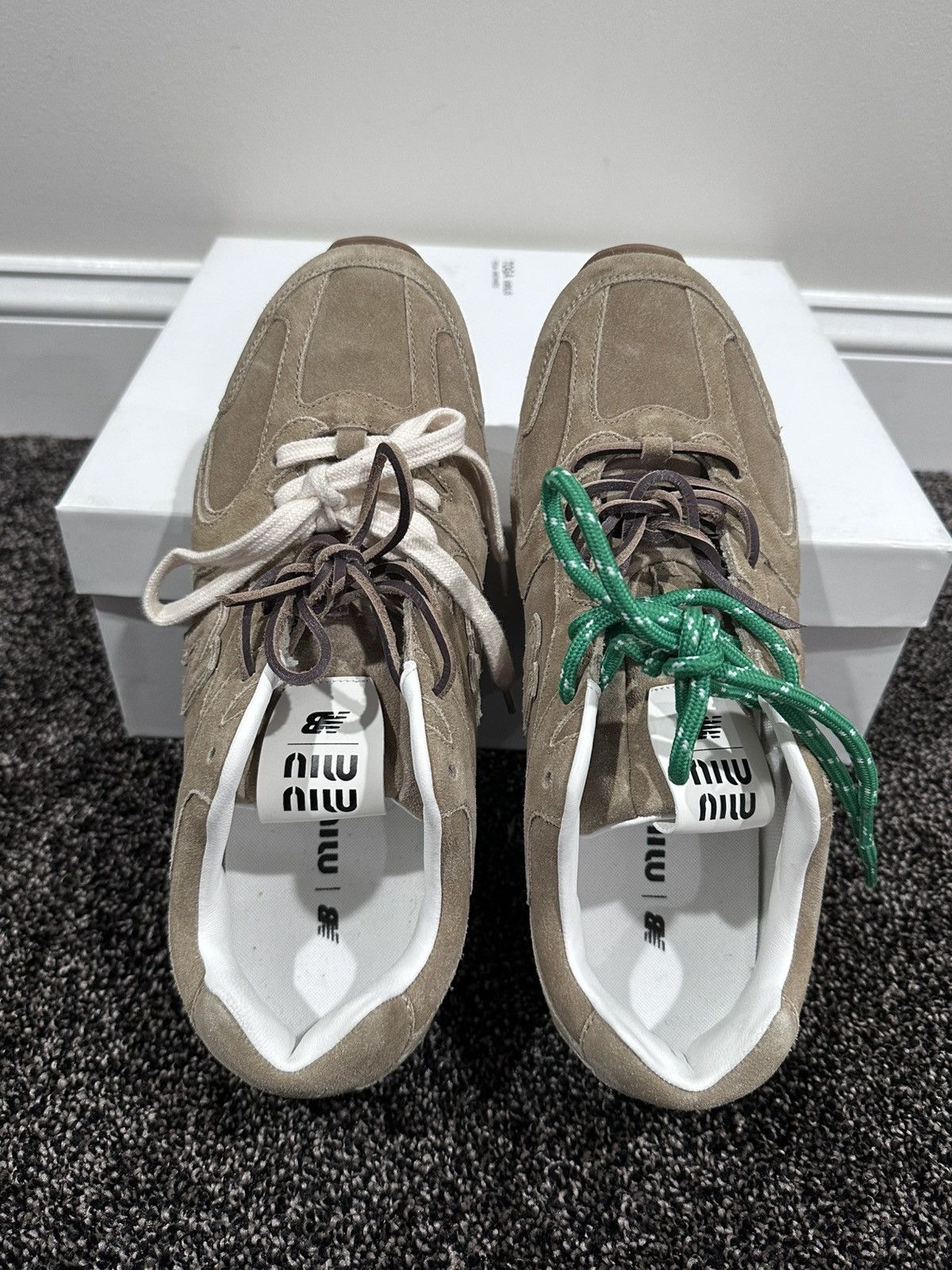 Miu Miu × New Balance Miu Miu x New Balance 530 SL Cinnamon Suede Sneakers Size US 11 / EU 44 - 8 Thumbnail