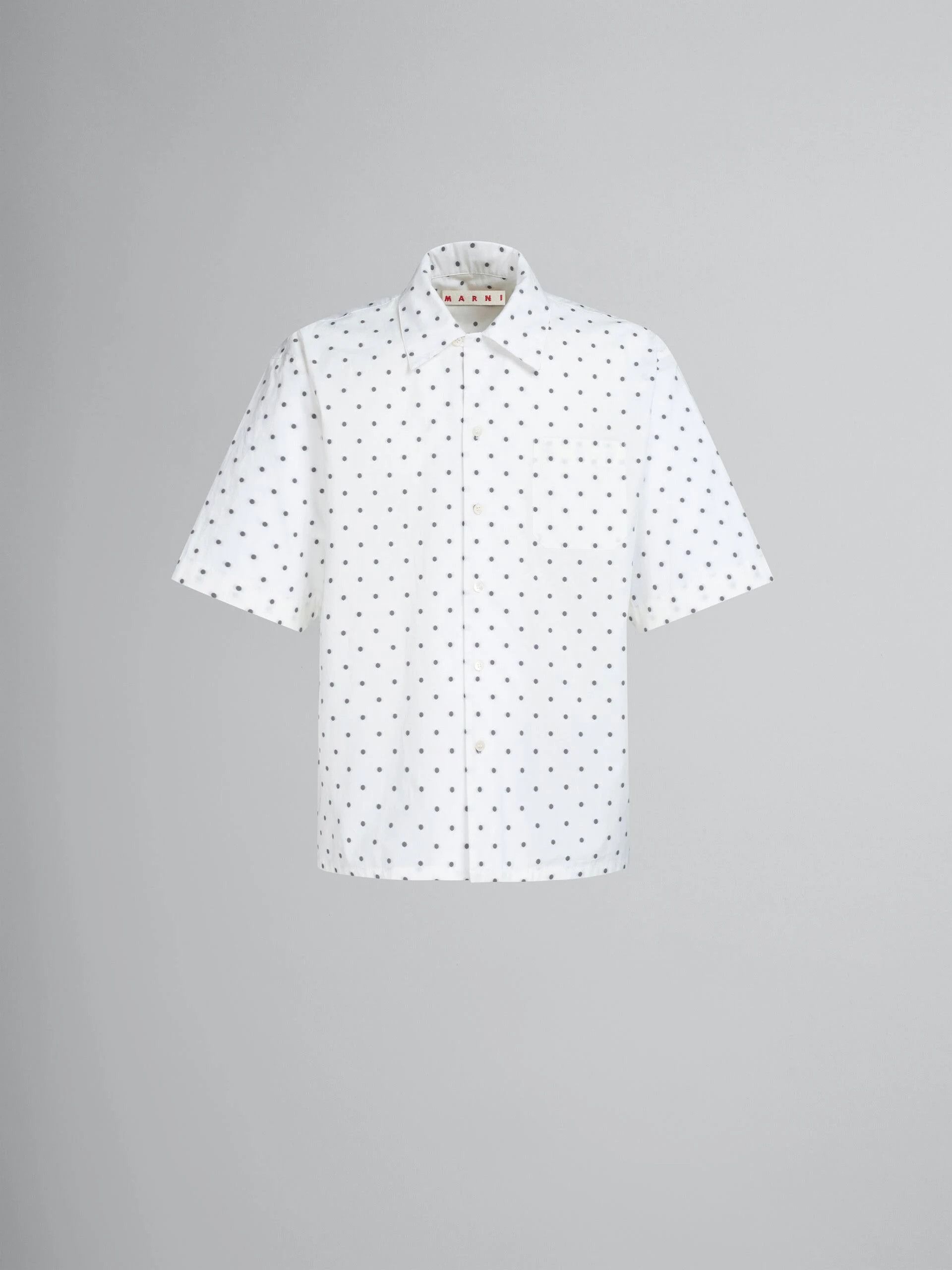 Marni o1w1db10824 Polka Dot Shirt in White Size US L / EU 52-54 / 3 - 1 Thumbnail