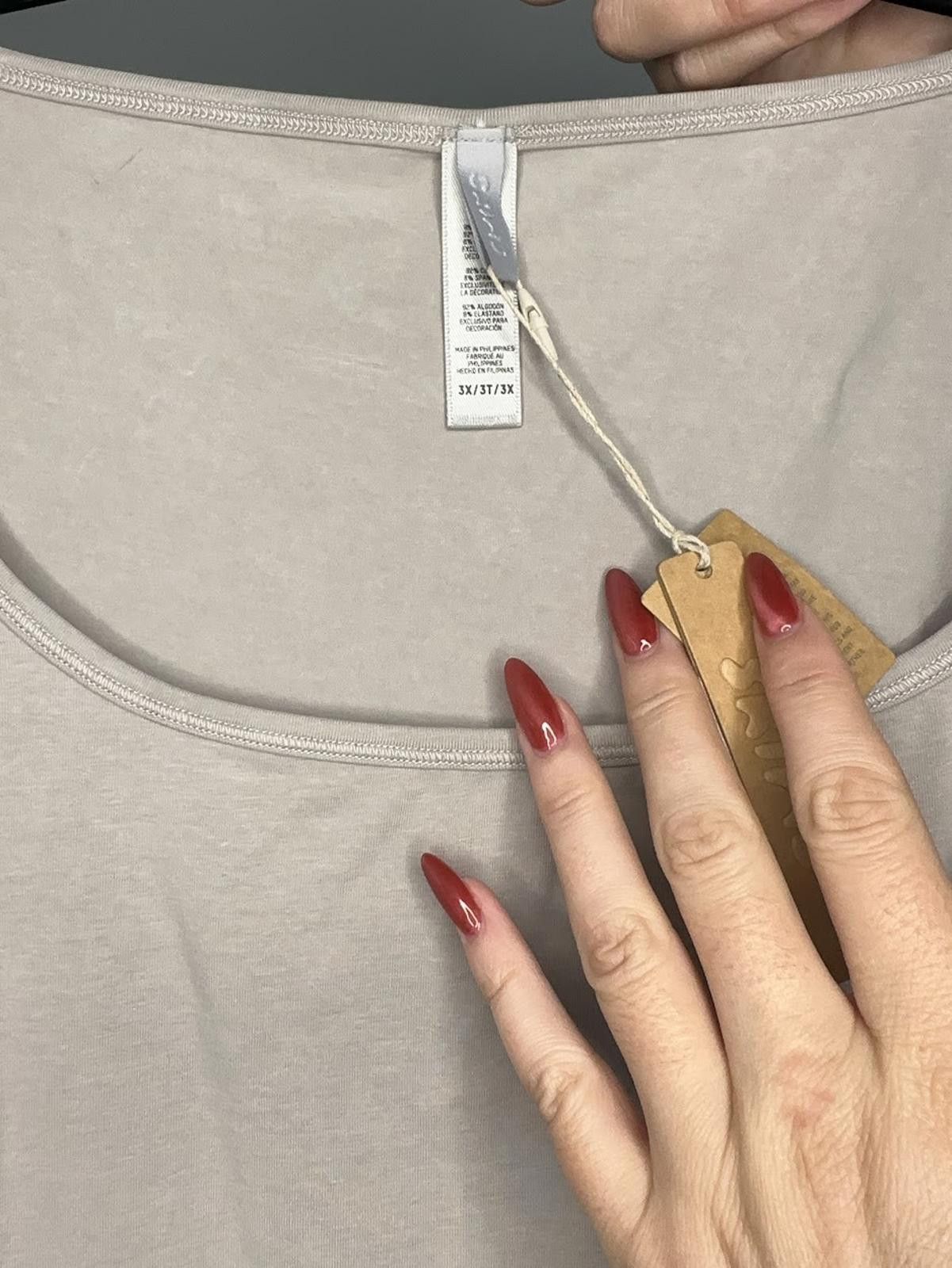 Swims NWT SKIMS Scoop Neck Crop Top - Sz. 3X Size 3XL / US 20-22 - 4 Thumbnail
