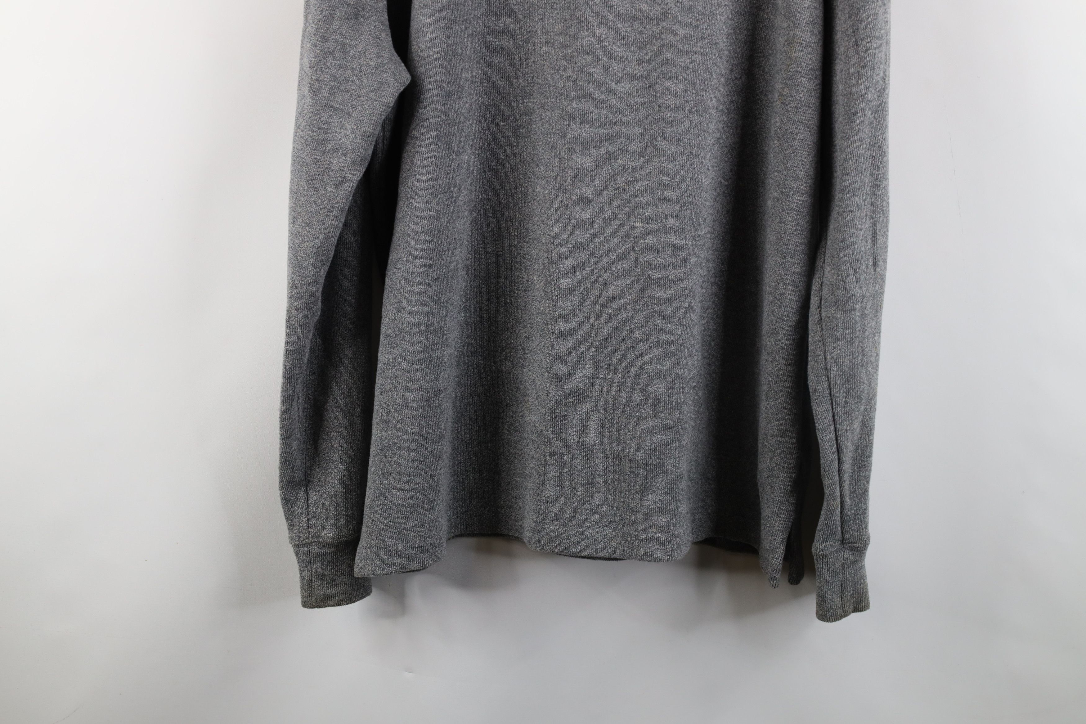 Ralph Lauren × Vintage Vintage Ralph Lauren Knit Half Zip Pullover Sweater Gray Size US L / EU 52-54 / 3 - 14 Thumbnail