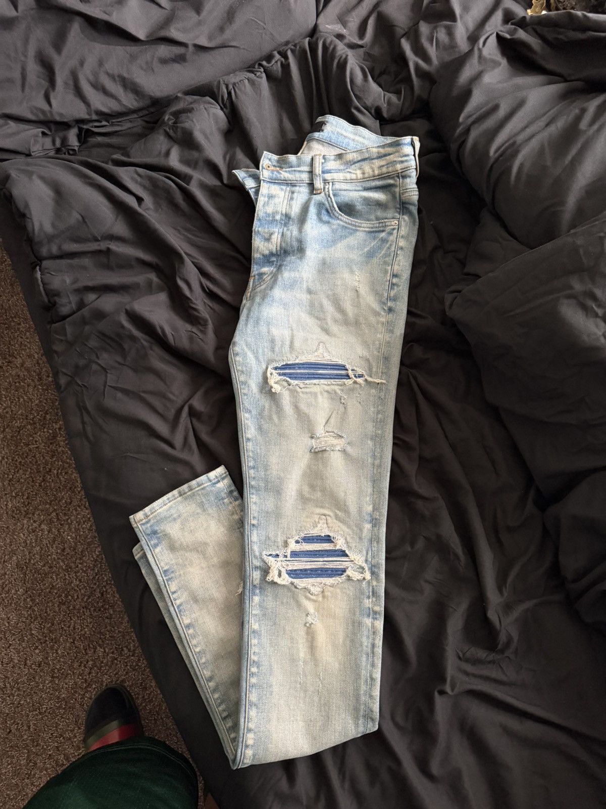 Amiri Mx1 Blue Jean Blue Patch