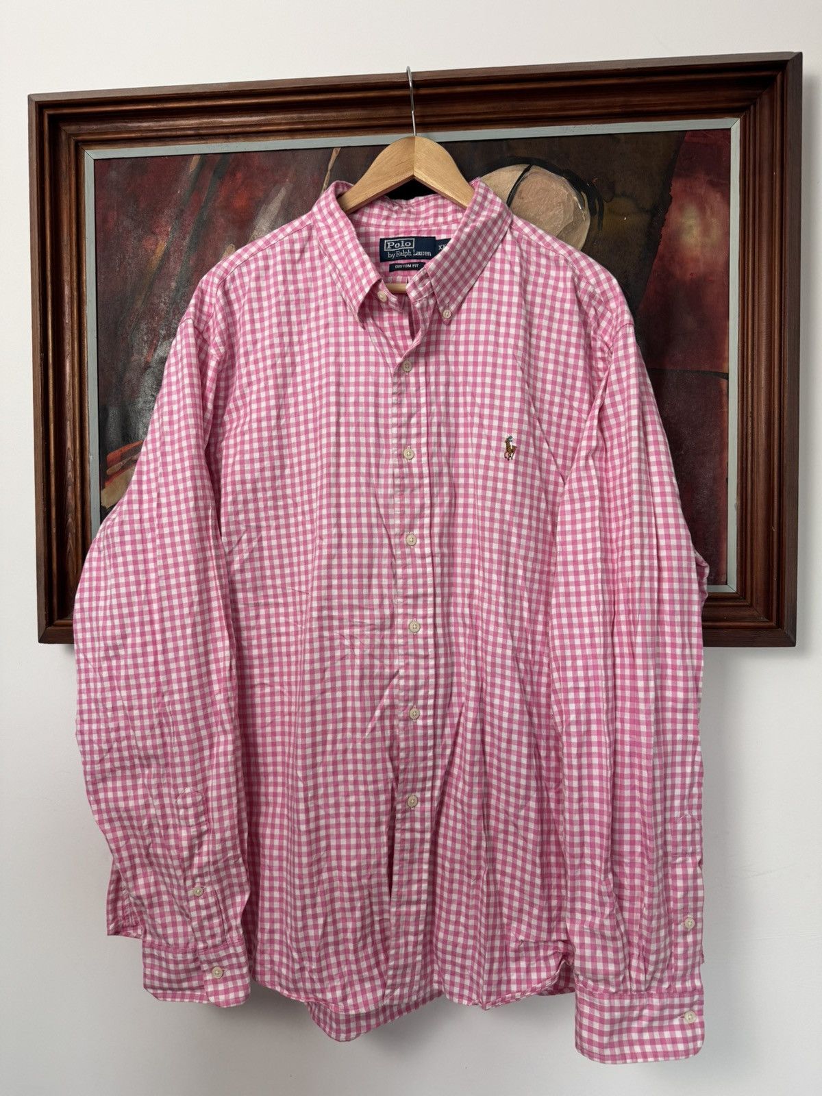 Ralph Lauren Polo Ralph Lauren Pink Checkered Button Up Shirt Casual Size US XXL / EU 58 / 5 - 1 Thumbnail