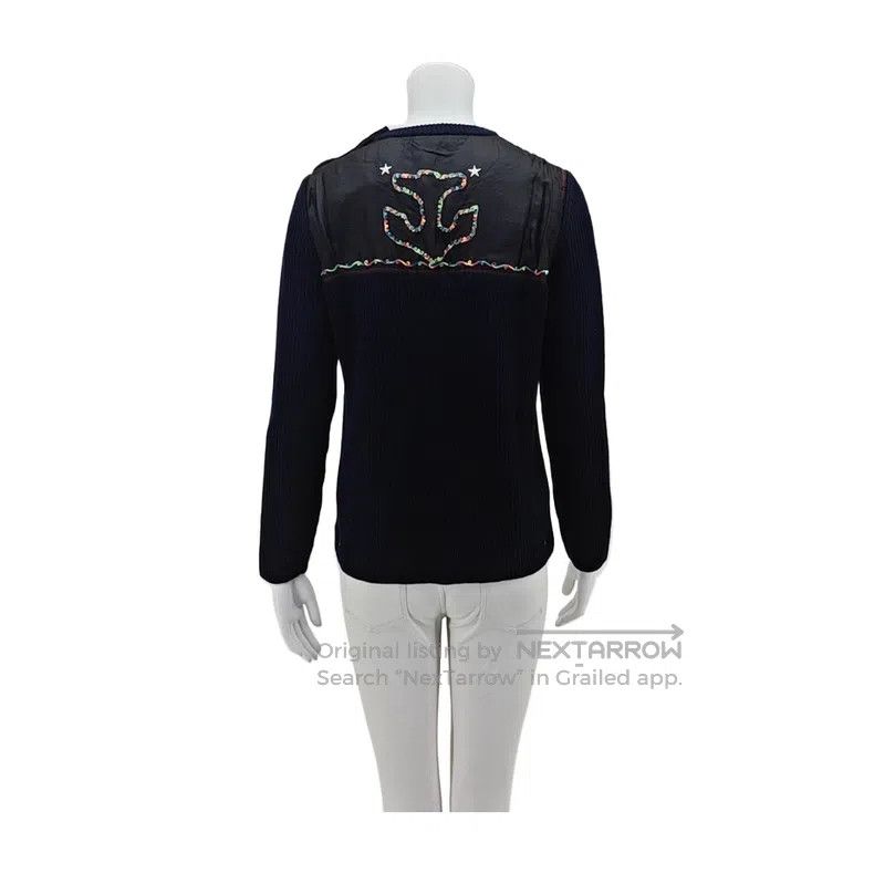 Valentino Valentino Navy wool pullover with long sleeves Size S / US 4 / IT 40 - 2 Thumbnail