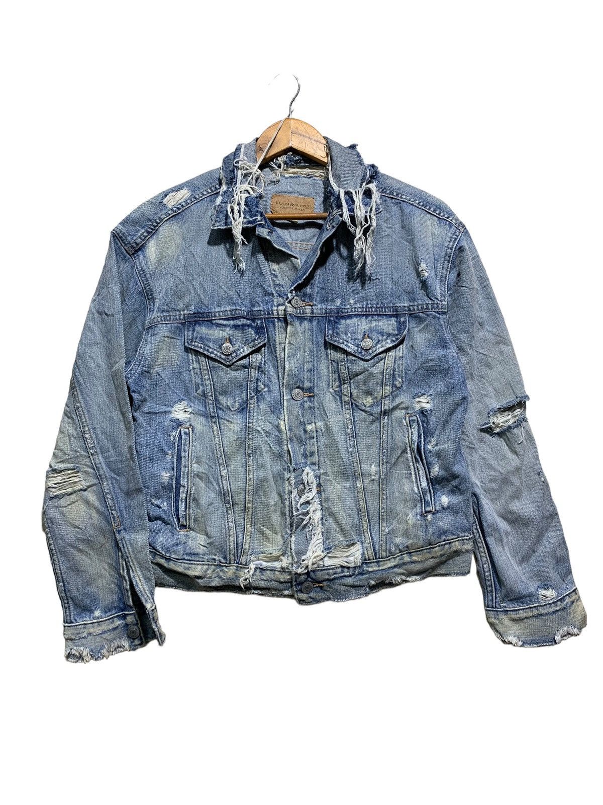 Denim & Supply Ralph Lauren 🔥DISTRESSED DENIM & SUPPLY RL JACKETS Size US M / EU 48-50 / 2 - 1 Thumbnail