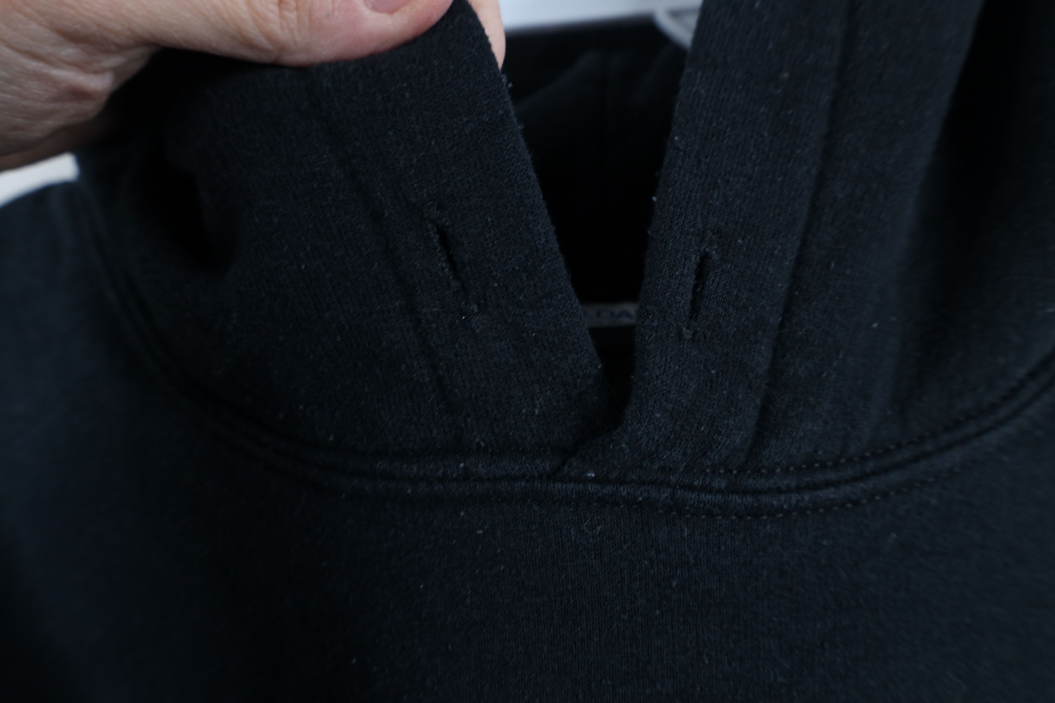 Vintage Vintage 90s Y2K Streetwear Blank Hoodie Sweatshirt Black Size US XXL / EU 58 / 5 - 8 Thumbnail