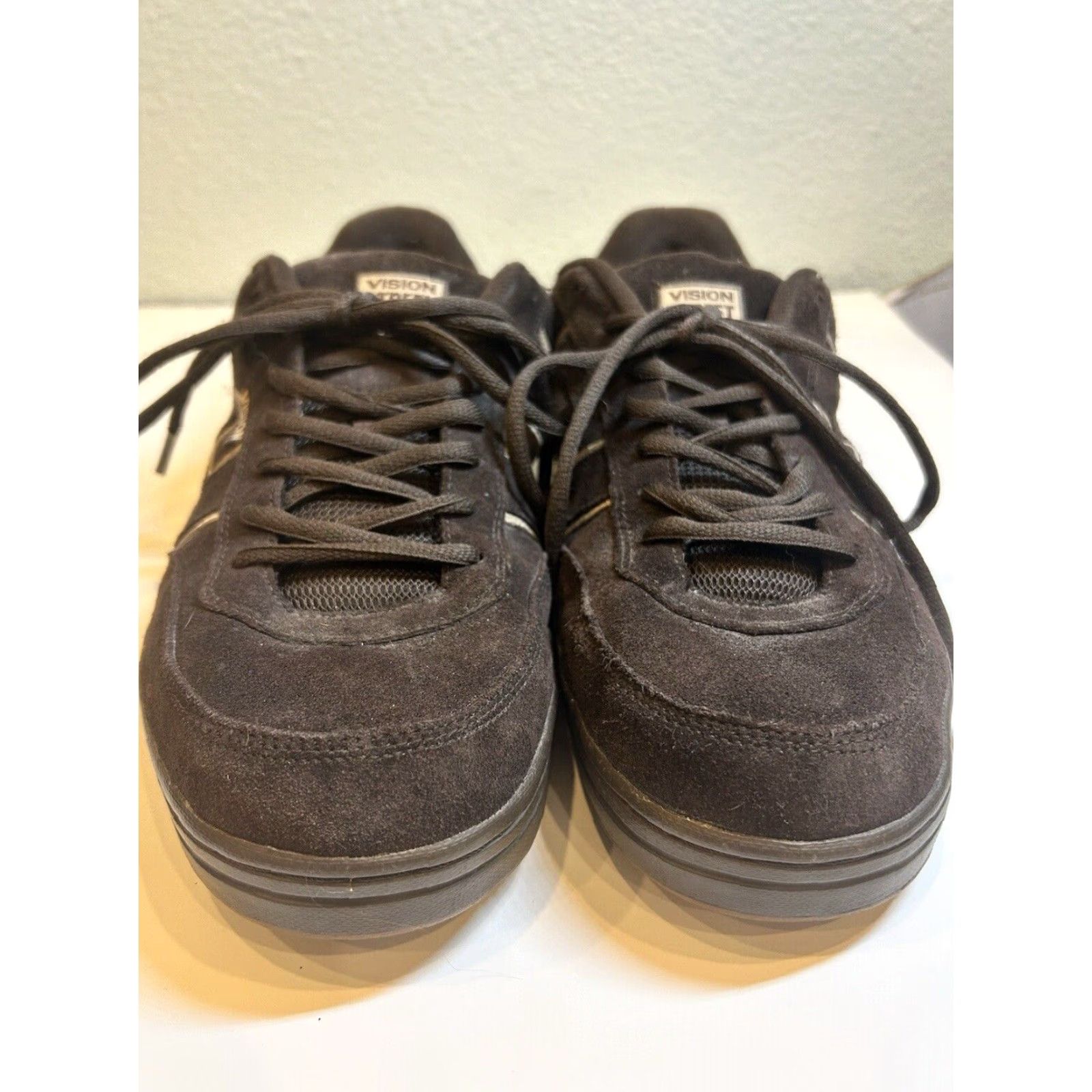 Vintage VINTAGE Vision Street Wear Brown Suede Skate Shoes Men's 12 Low Top Fat Tongue Size US L / EU 52-54 / 3 - 6 Thumbnail