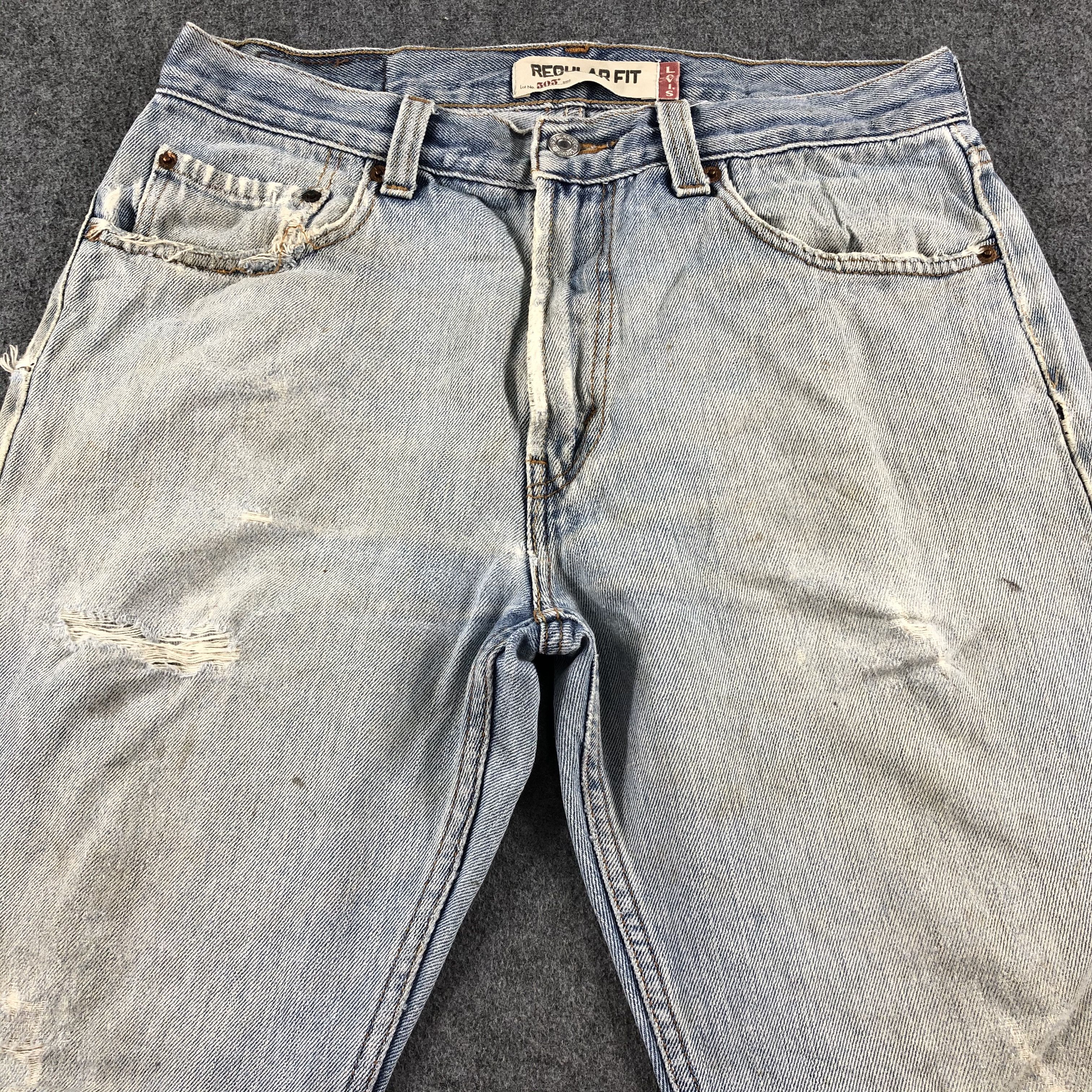 Levi's Vintage Light Wash Levis 505 Jeans-J2482 Size US 33 - 3 Thumbnail