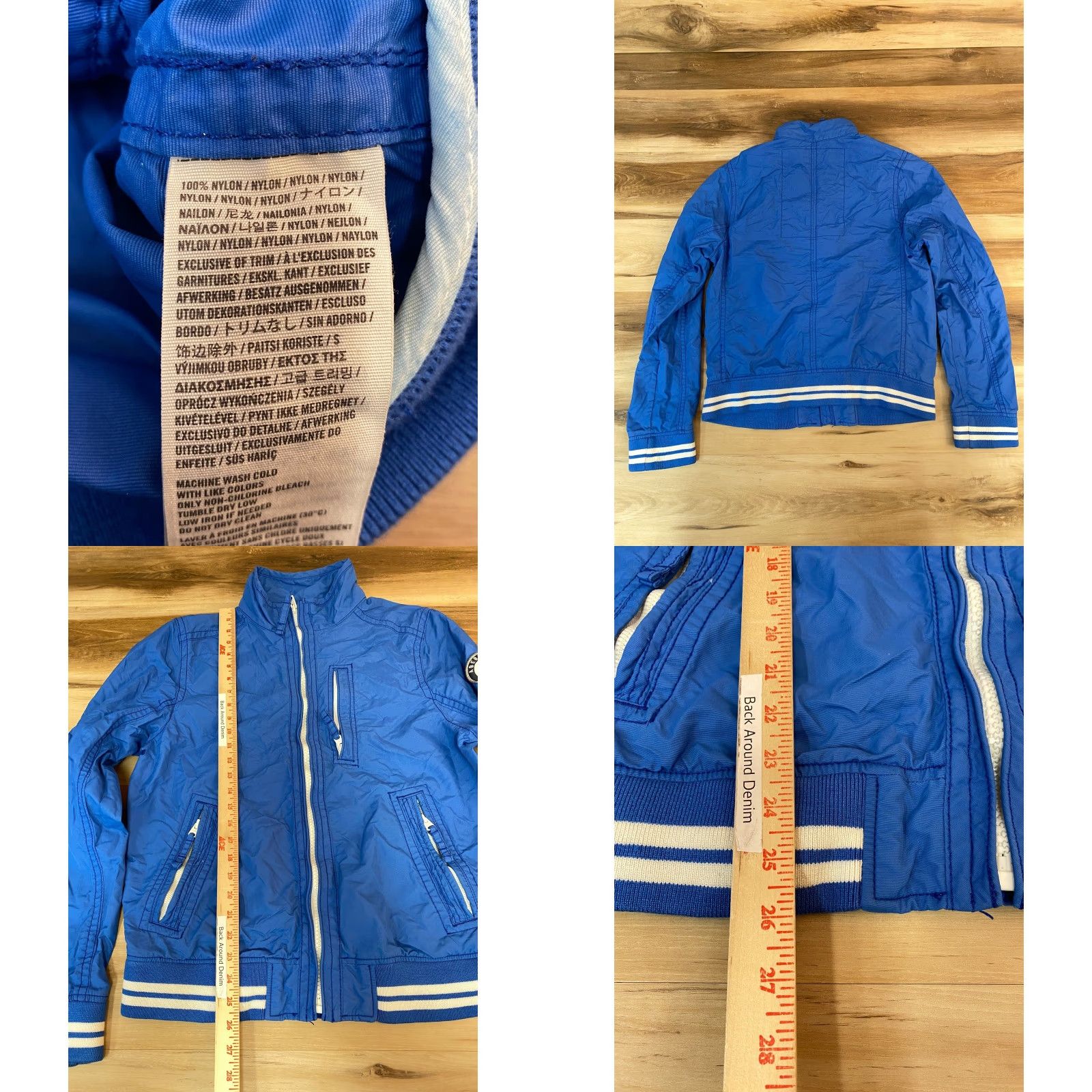 Abercrombie & Fitch Abercrombie Fitch Jacket Mens XL Blue Lightweight Windbreaker ZIP Stand-Up Collar Zipper Pockets Size US XL / EU 56 / 4 - 8 Thumbnail