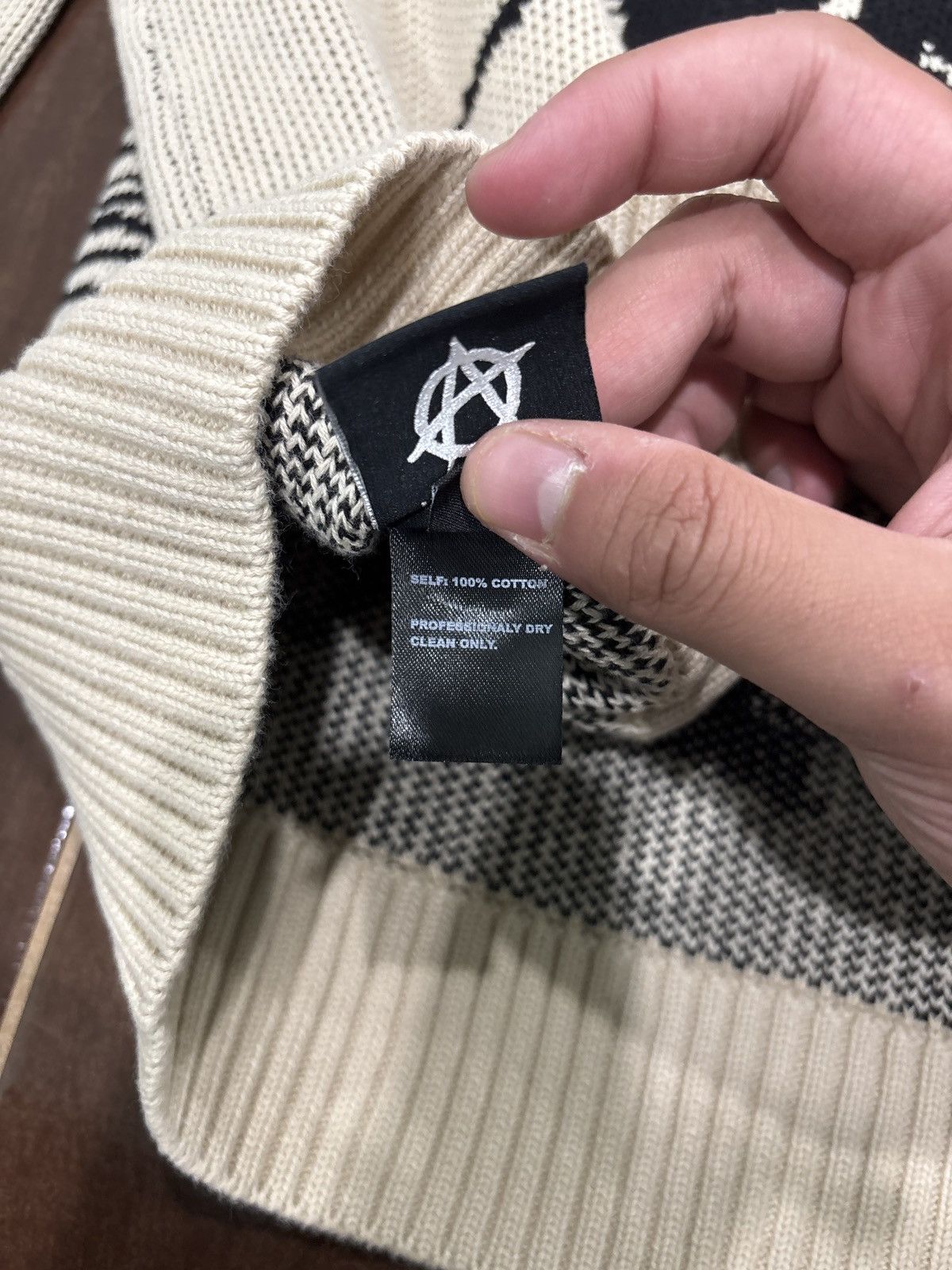 Revenge BRAND NEW Revenge XXXtentacion Collage Knit Sweater Cream XL Size US XXL / EU 58 / 5 - 10 Thumbnail
