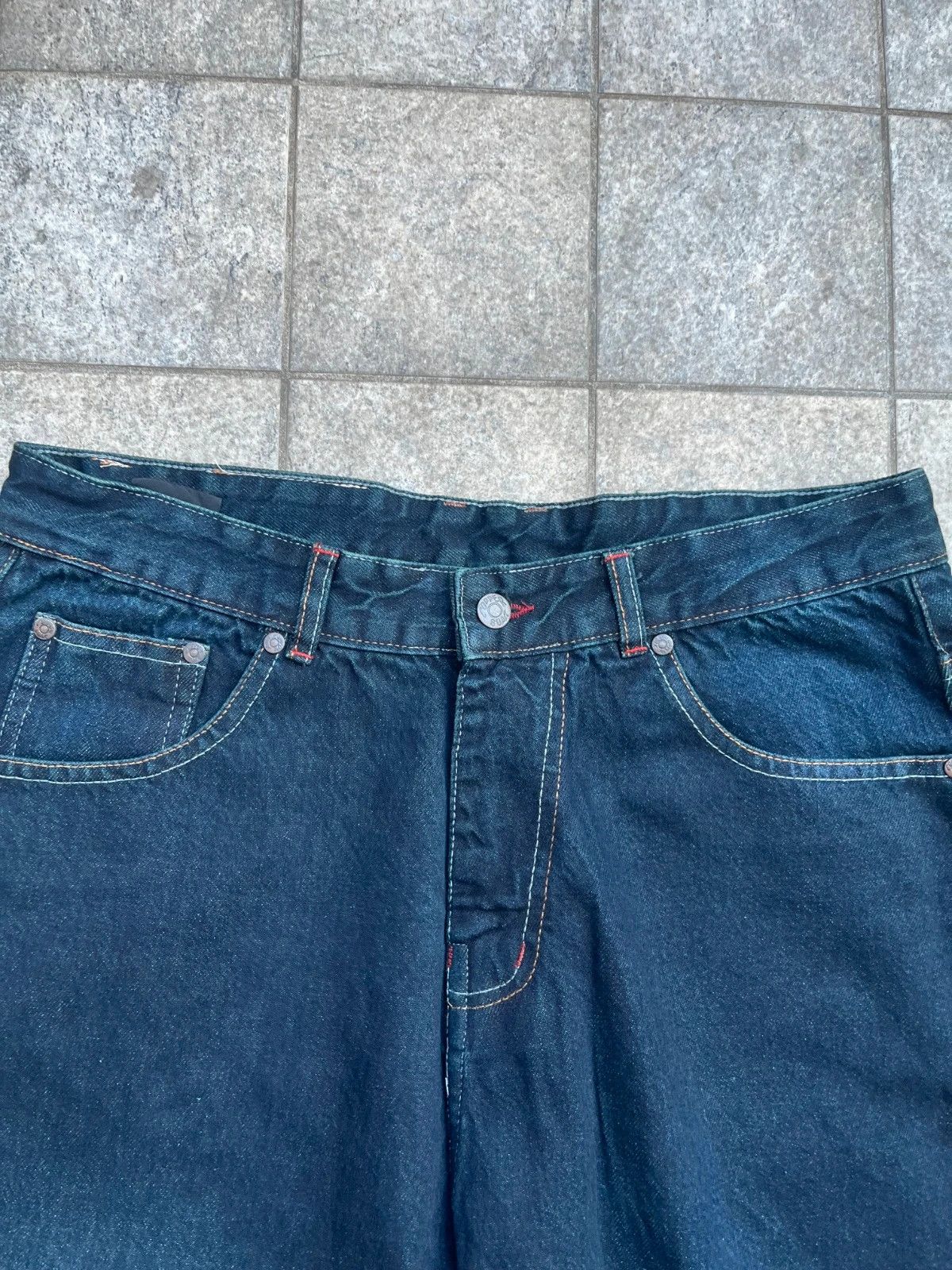 JNCO Beautiful Tiger Embroidery Baggy Jeans Size US 32 / EU 48 - 9 Thumbnail