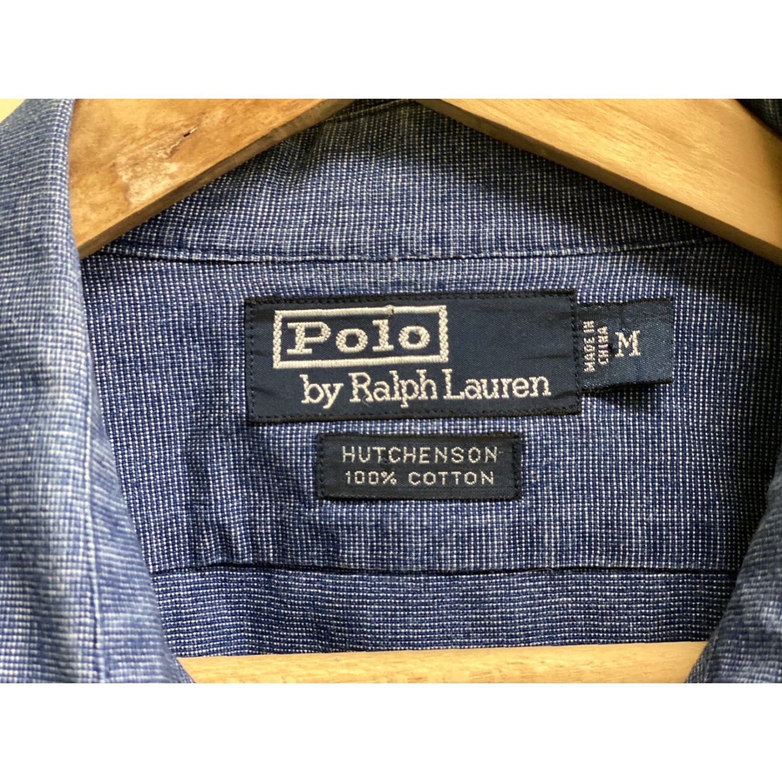 Polo Ralph Lauren VINTAGE Polo Ralph Lauren Hutchenson Blue Button-Shirt Mens M Long Sleeve Collared Shirt (Blue) - Classic Fit, Cotton Size US M / EU 48-50 / 2 - 5 Thumbnail