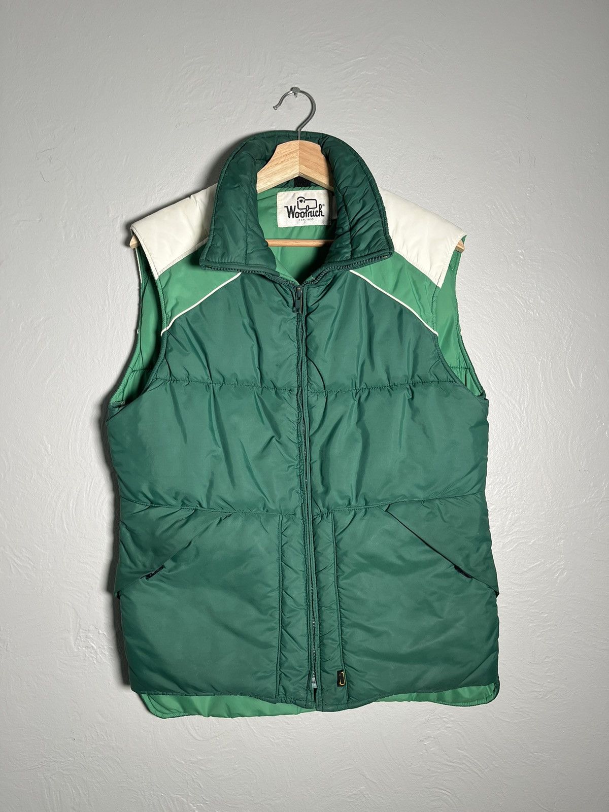 Archive Woolrich woolen mills quilted vest