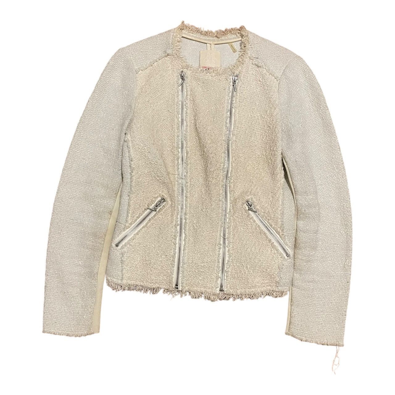 Rebecca Taylor Rebecca Taylor Tweed Corsage Leather Women Jacket Sz 6 Size S / US 4 / IT 40 - 1 Thumbnail
