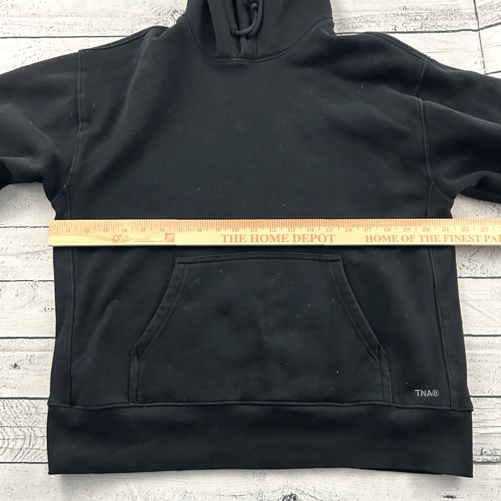 TNA TNA Aritza Sweatfleece Cozy Boyfriend Hoodie Sweatshirt Women's S Black Sweatshirt Hoodie Womens S Black Size S / US 4 / IT 40 - 3 Thumbnail