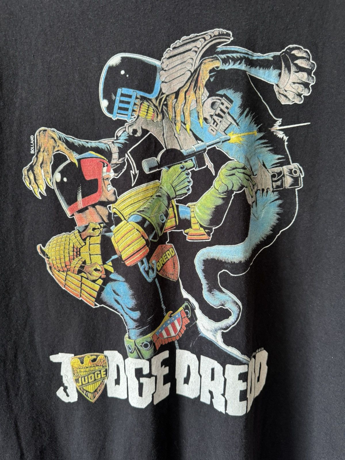 Vintage Vintage Judge Dredd Comics T-Shirt Size US L / EU 52-54 / 3 - 3 Thumbnail