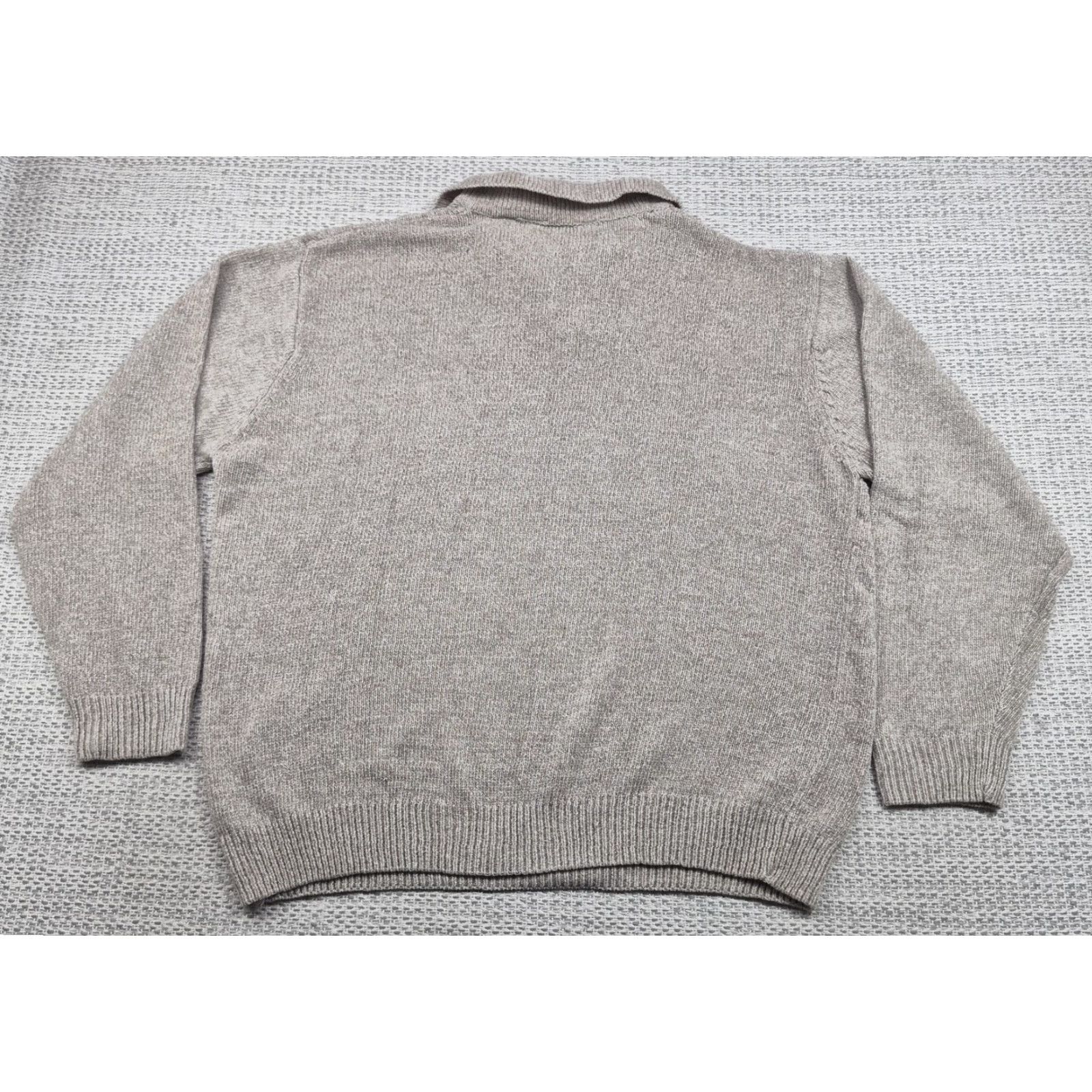 Vintage VINTAGE Knightsbridge Pullover Sweater Mens Large Beige Collared Knit Knitwear Logo Embroidered 90s Classic Dad Retro Size US L / EU 52-54 / 3 - 7 Thumbnail