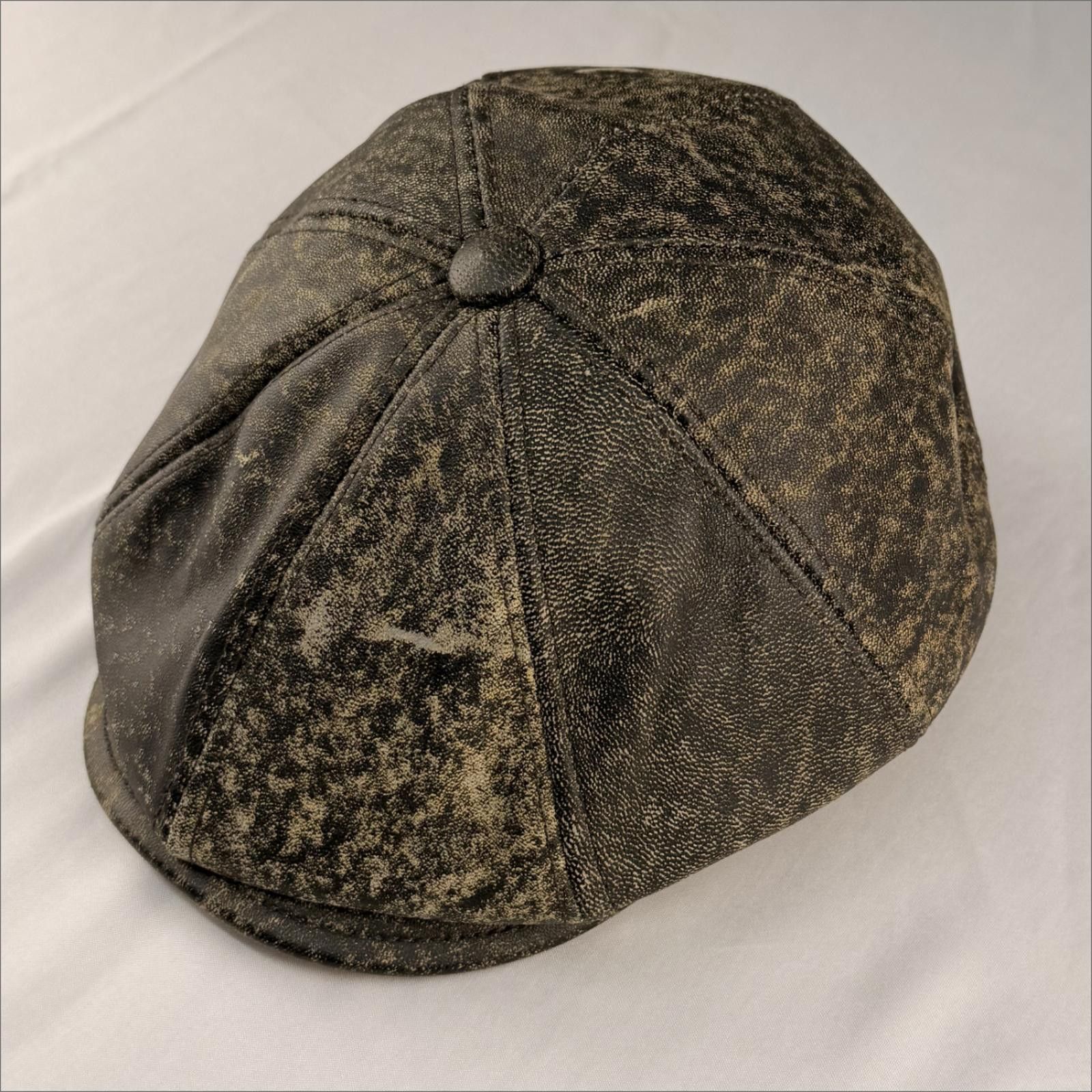 Other Genuine Leather Flat Cap |Peaky Blinders Inspired 096 M Size Size ONE SIZE - 3 Thumbnail