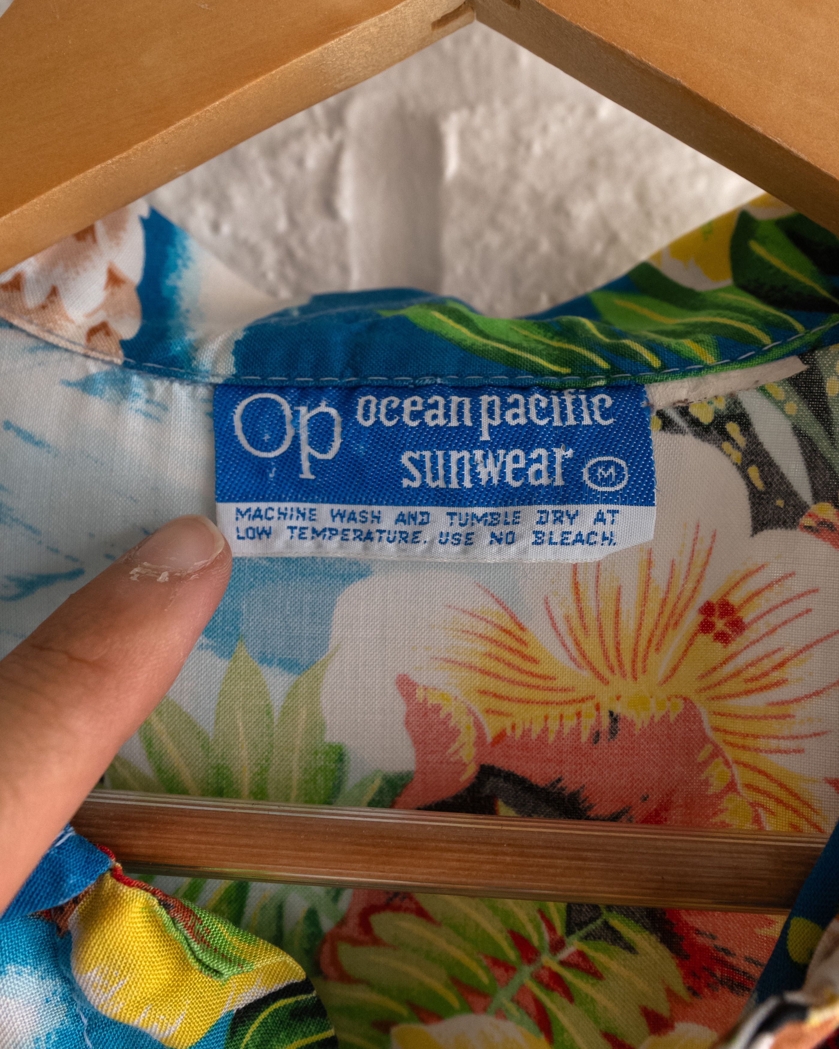 Vintage Vintage 1970s Ocean Pacific Tropical Floral Hawaiian Shirt Size US S / EU 44-46 / 1 - 2 Thumbnail
