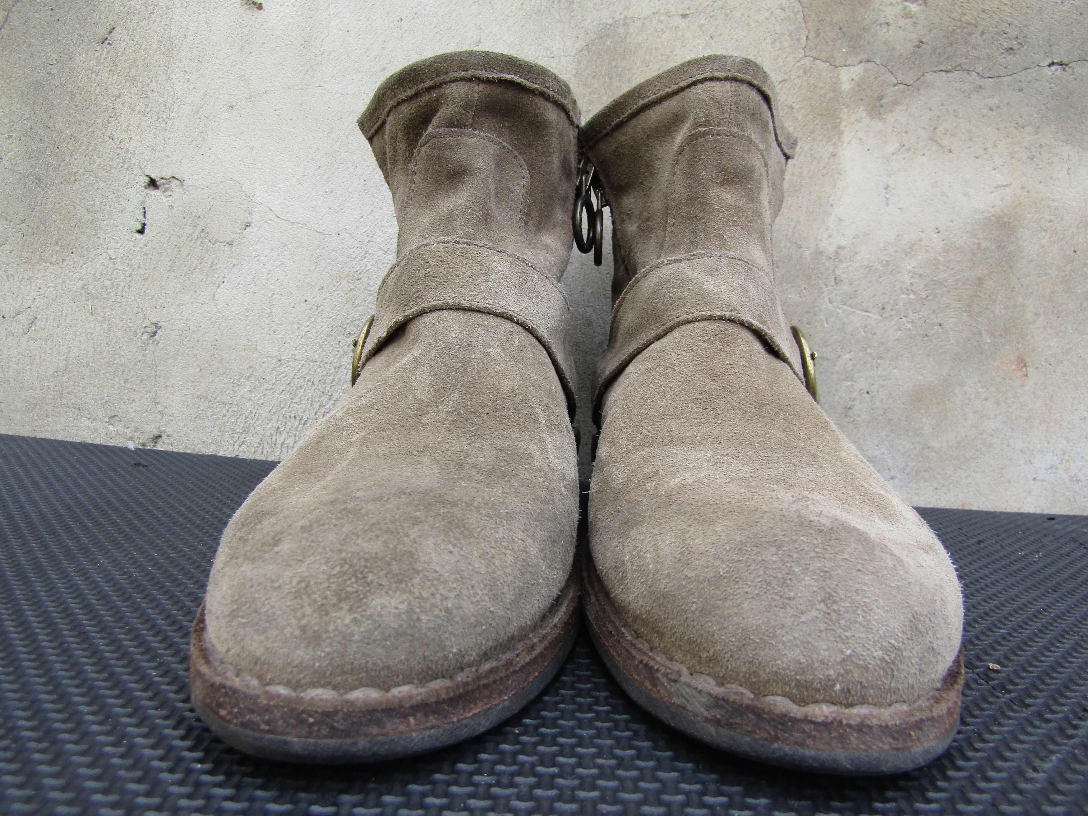 Fiorentini + Baker Fiorentini + Baker Eternity Ankle Suede Moto Cuban Heels Size US 7.5 / IT 37.5 - 6 Thumbnail
