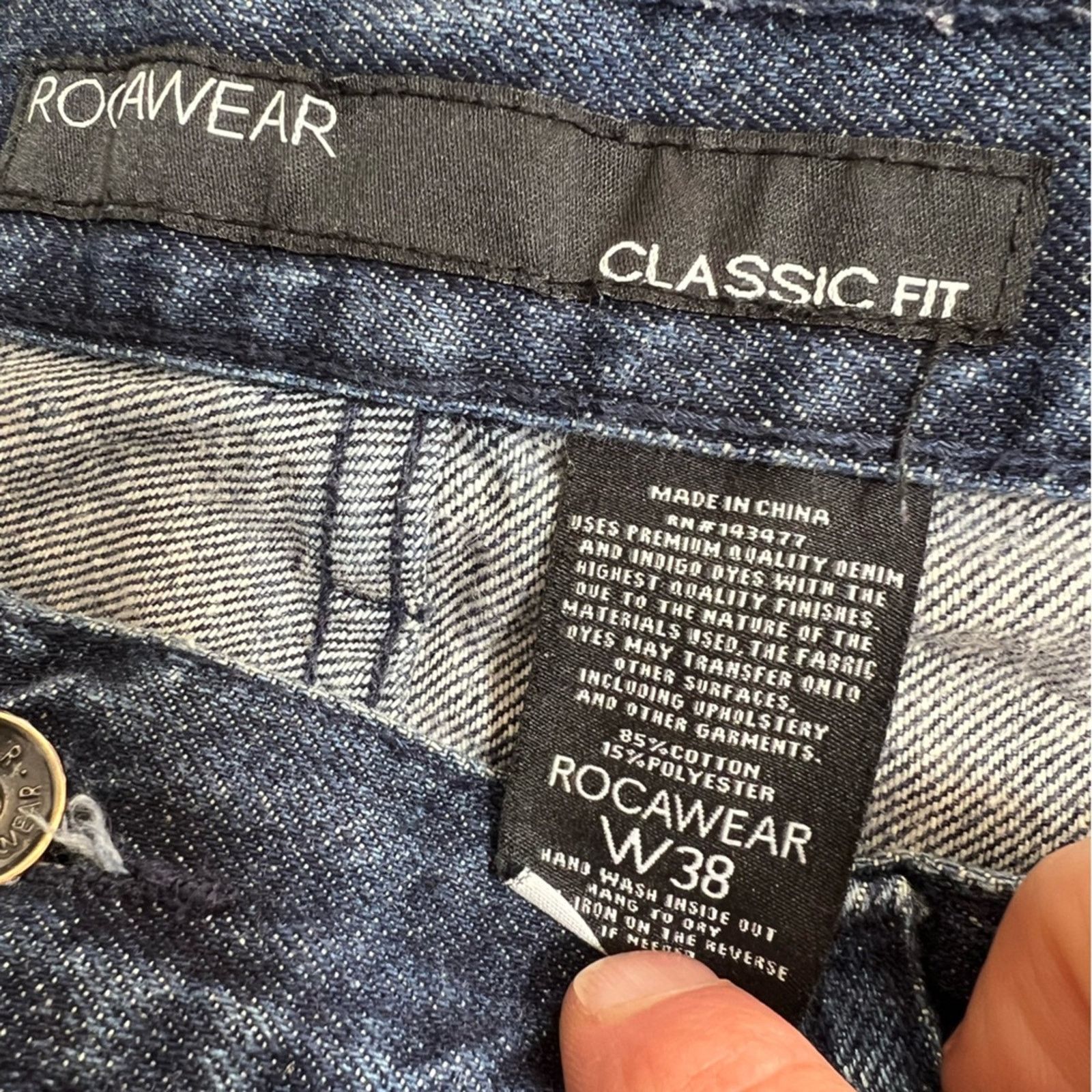 Rocawear Vintage Y2K Roca Wear Jean Shorts Jorts Size 38x13 Size US 38 / EU 54 - 6 Thumbnail