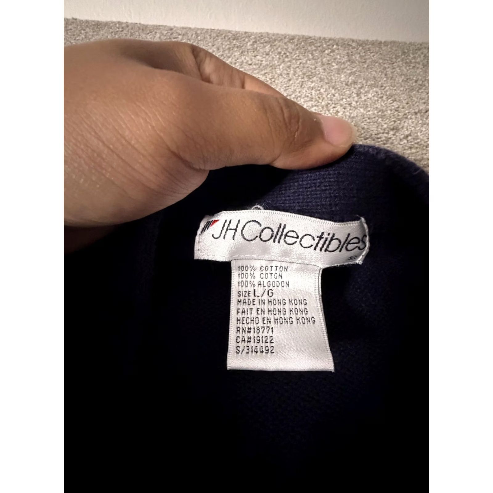 Nautica VINTAGE JH Collectibles Sweater Cardigan Womens Large Navy Cruise Nautical 80s Size L / US 10 / IT 46 - 5 Thumbnail
