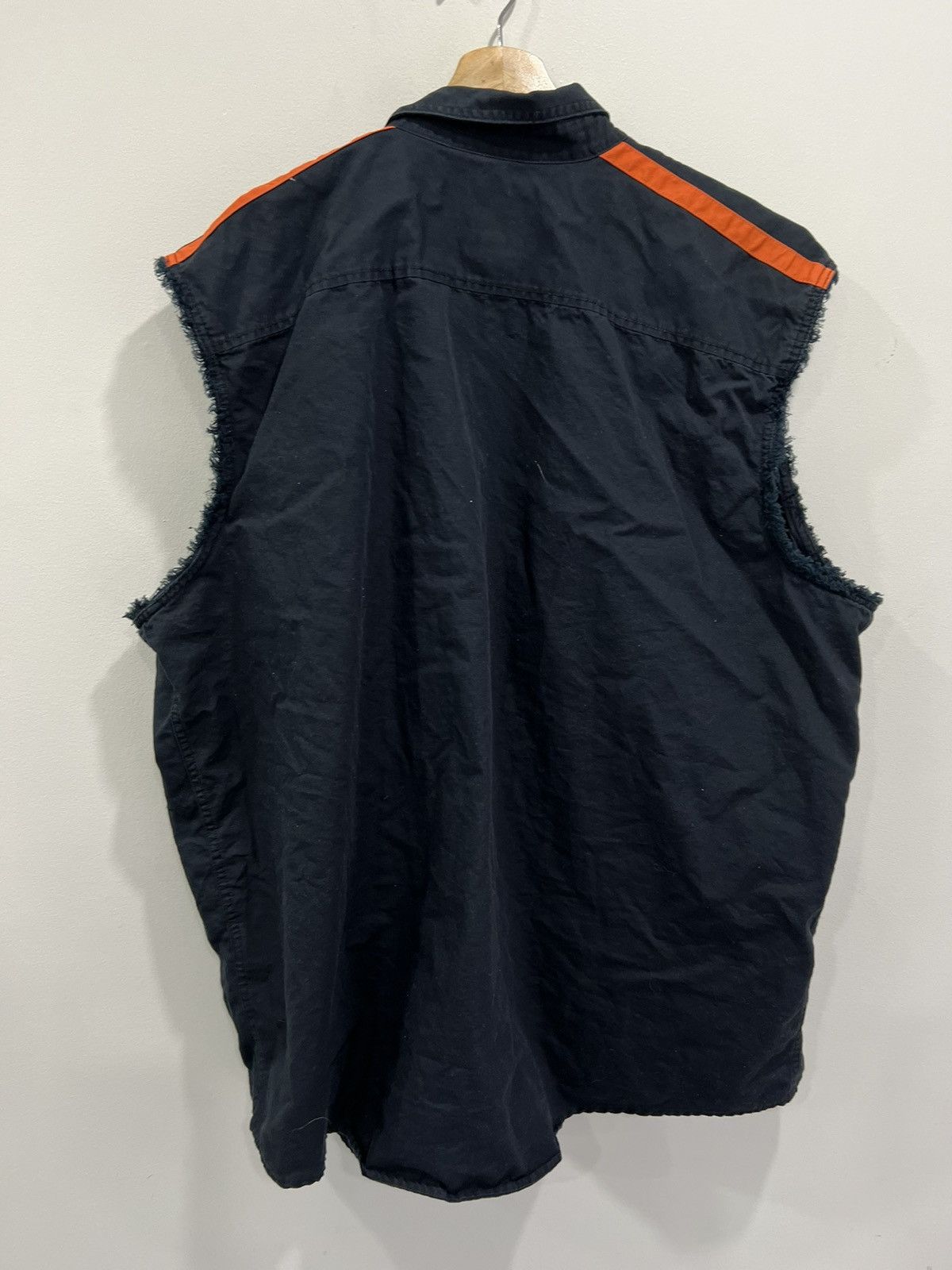 Harley Davidson Vintage Y2K Harley Davidson Sleeveless Shirt Button Up 3XL Size US XXL / EU 58 / 5 - 4 Thumbnail