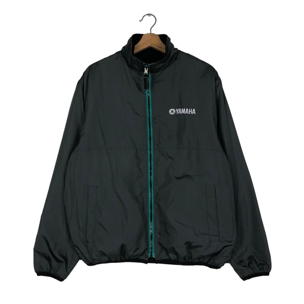 Japanese Brand 🔥BIKER JACKET REVERSIBLE YAMAHA BIG LOGO RACING WEAR Size US L / EU 52-54 / 3 - 3 Thumbnail