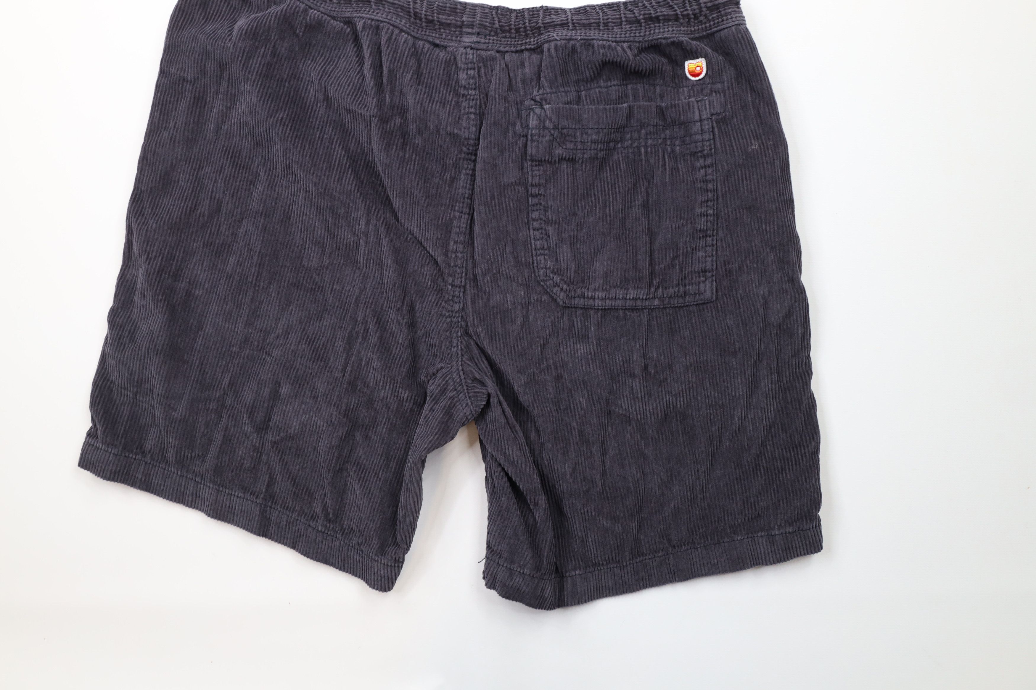 Vintage Vintage 90s Streetwear Knee Corduroy Shorts Gray Cotton Size US 36 / EU 52 - 10 Thumbnail