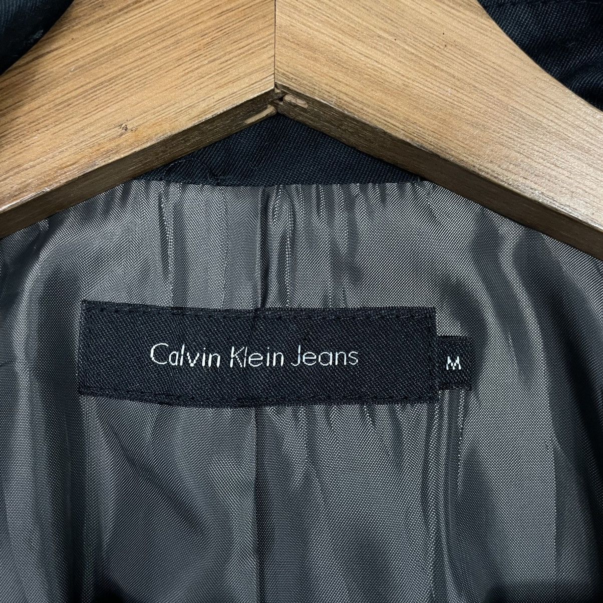 Calvin Klein Calvin Klein Jeans Black Long Jacket Size S / US 4 / IT 40 - 15 Thumbnail