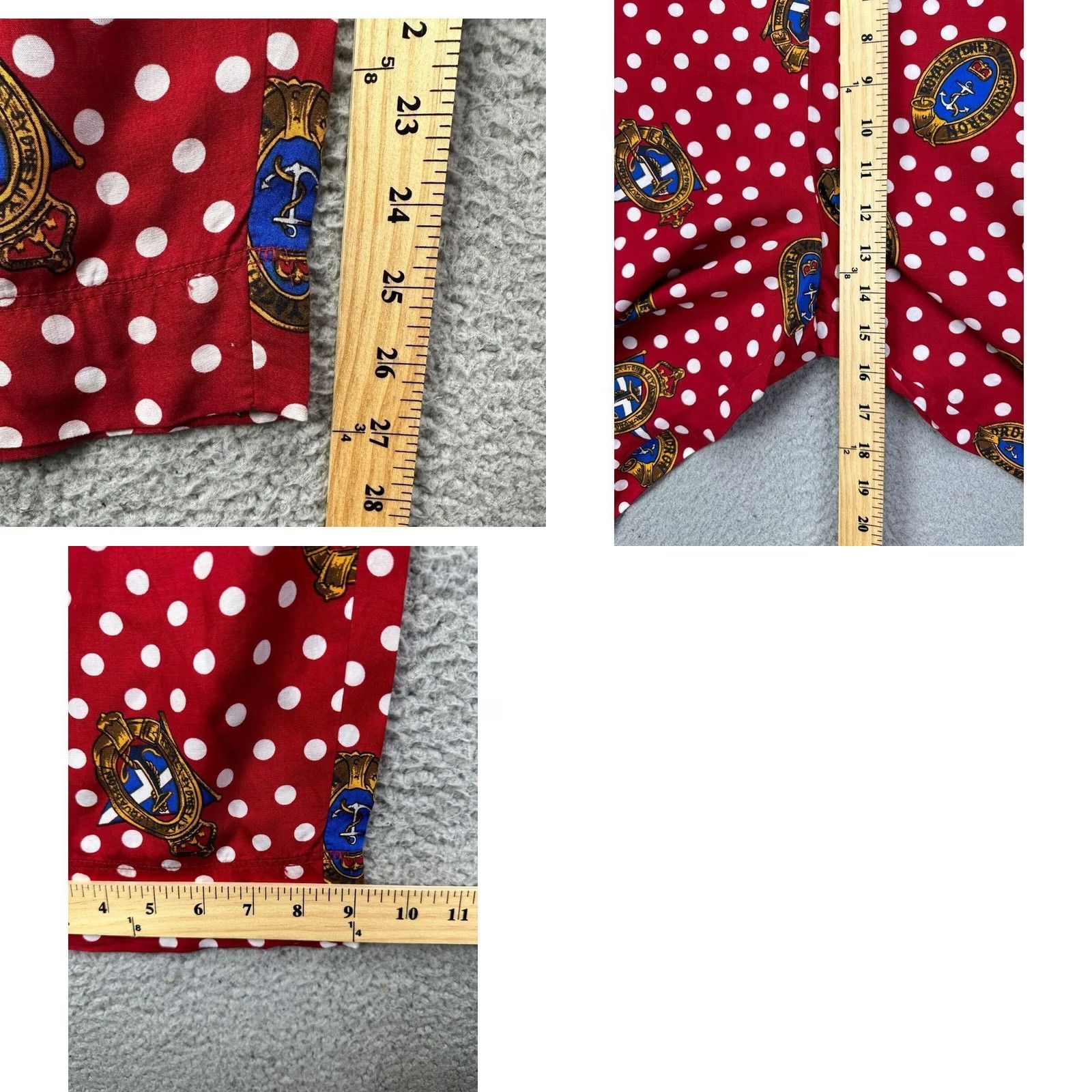 Talbots Talbots Pants Womens Large Red Polka Dot Nautical Tie Crop Straight Leg Size 36" / US 14 / IT 50 - 9 Thumbnail