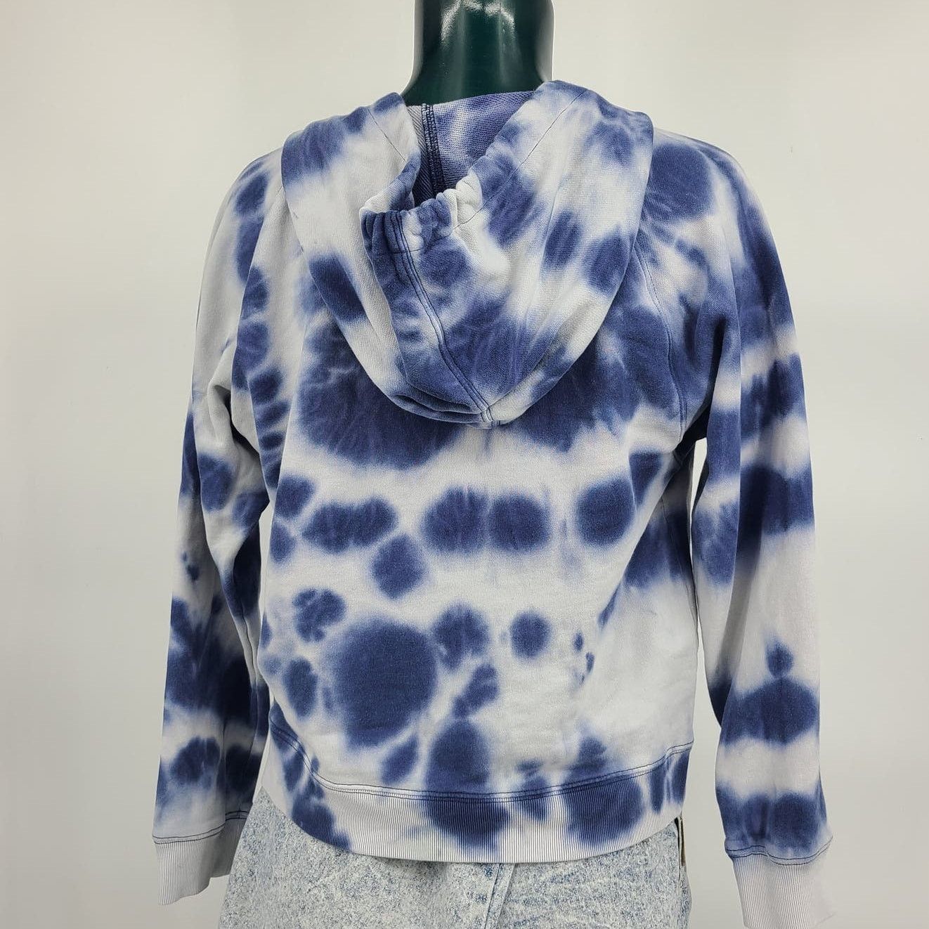 J.Crew Tie Dye Distressed Hooded Sweatshirt Cotton Hoddie M 2594 Size M / US 6-8 / IT 42-44 - 2 Thumbnail