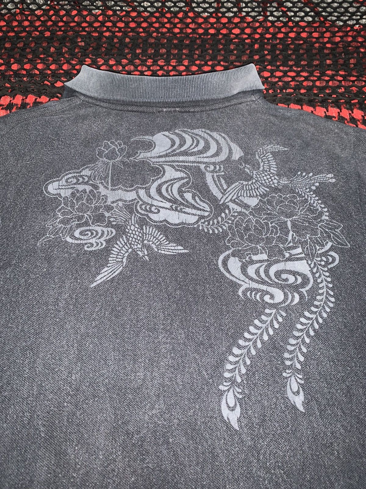 Japanese Brand Nanten Sunfaded Gothic Sukajan Polo Tshirt Size US M / EU 48-50 / 2 - 8 Thumbnail