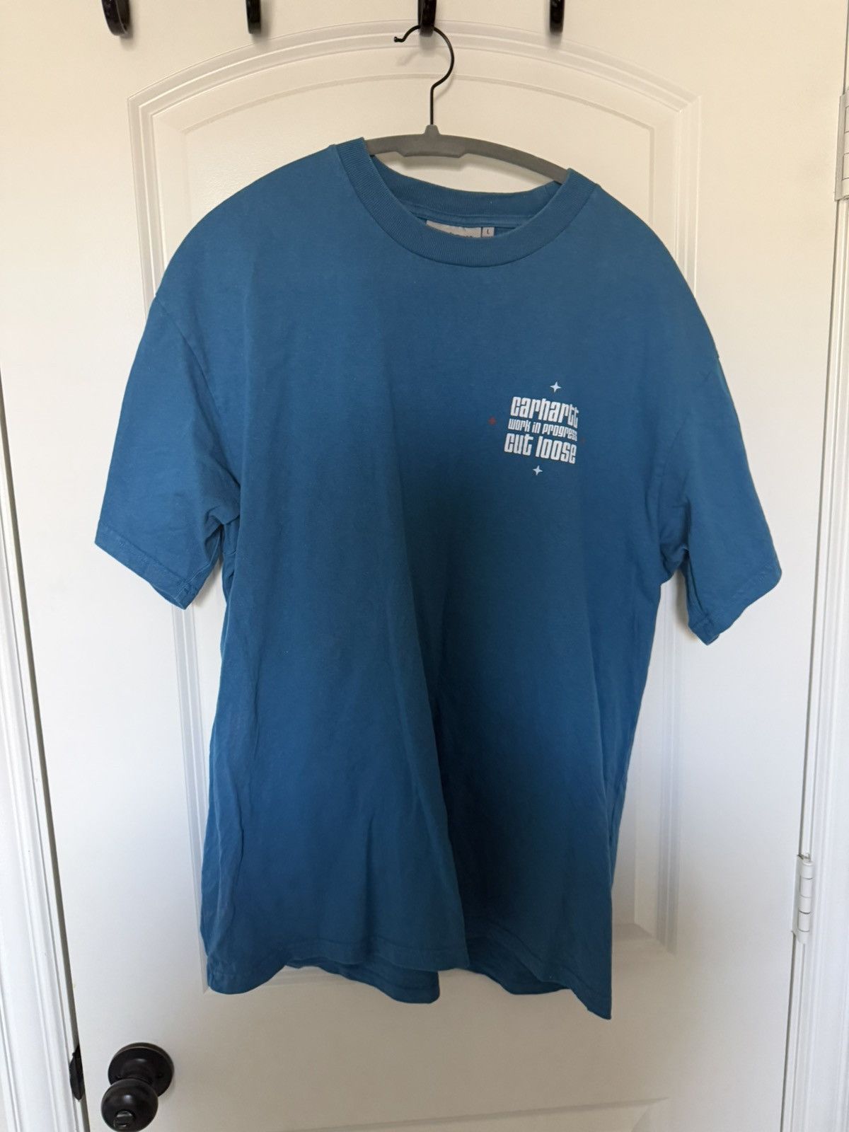 Carhartt Wip CARHARTT WIP S/S RIDERS T-SHIRT AMALFI HEAVY ENYME WASH Size US L / EU 52-54 / 3 - 1 Thumbnail