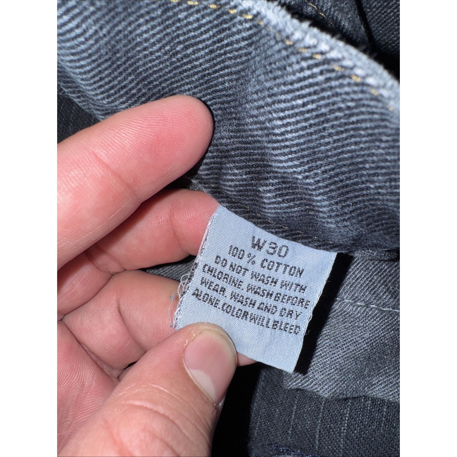Vintage Jag Flared Denim Jeans Black Fade 30x30 Size 30" / US 8 / IT 44 - 4 Thumbnail