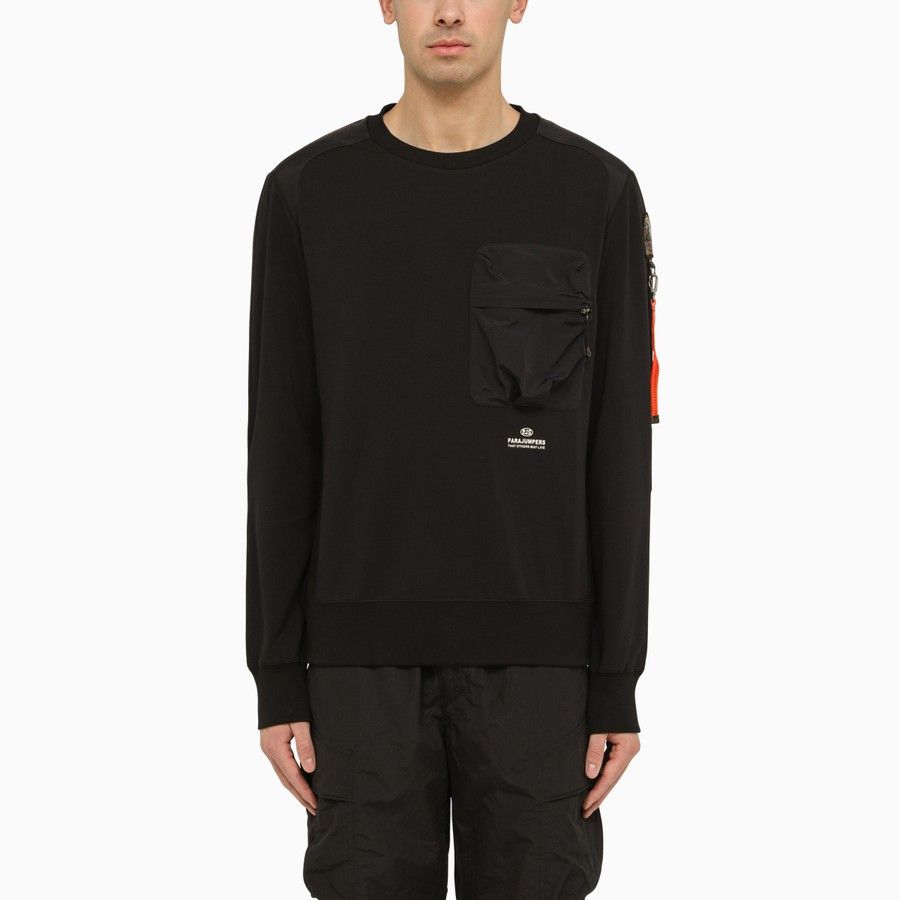 image of Parajumpers O1D2Blof0524 Sweatshirts In Black, Men's (Size Medium)