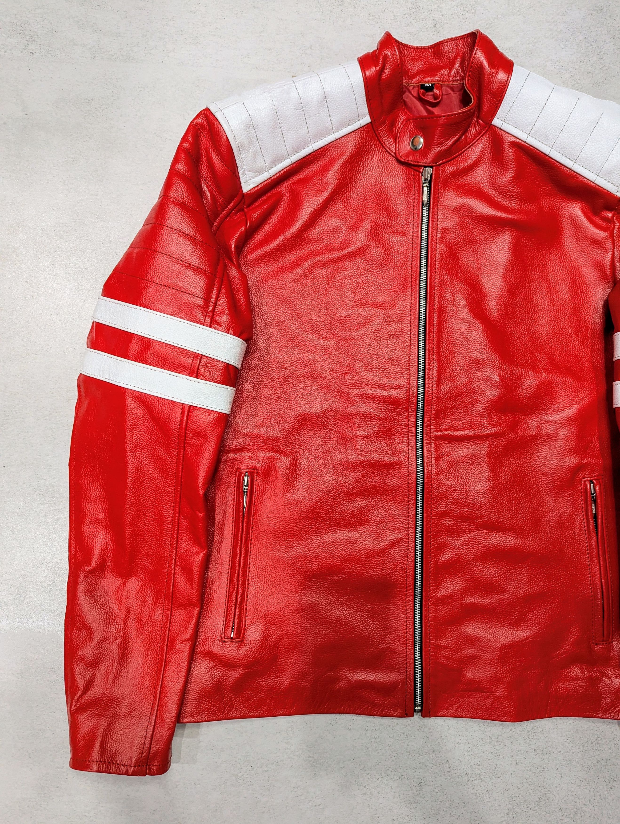 Genuine Leather Men's Fashion Leather Jacket Streetwear Size US XXL / EU 58 / 5 - 2 Thumbnail
