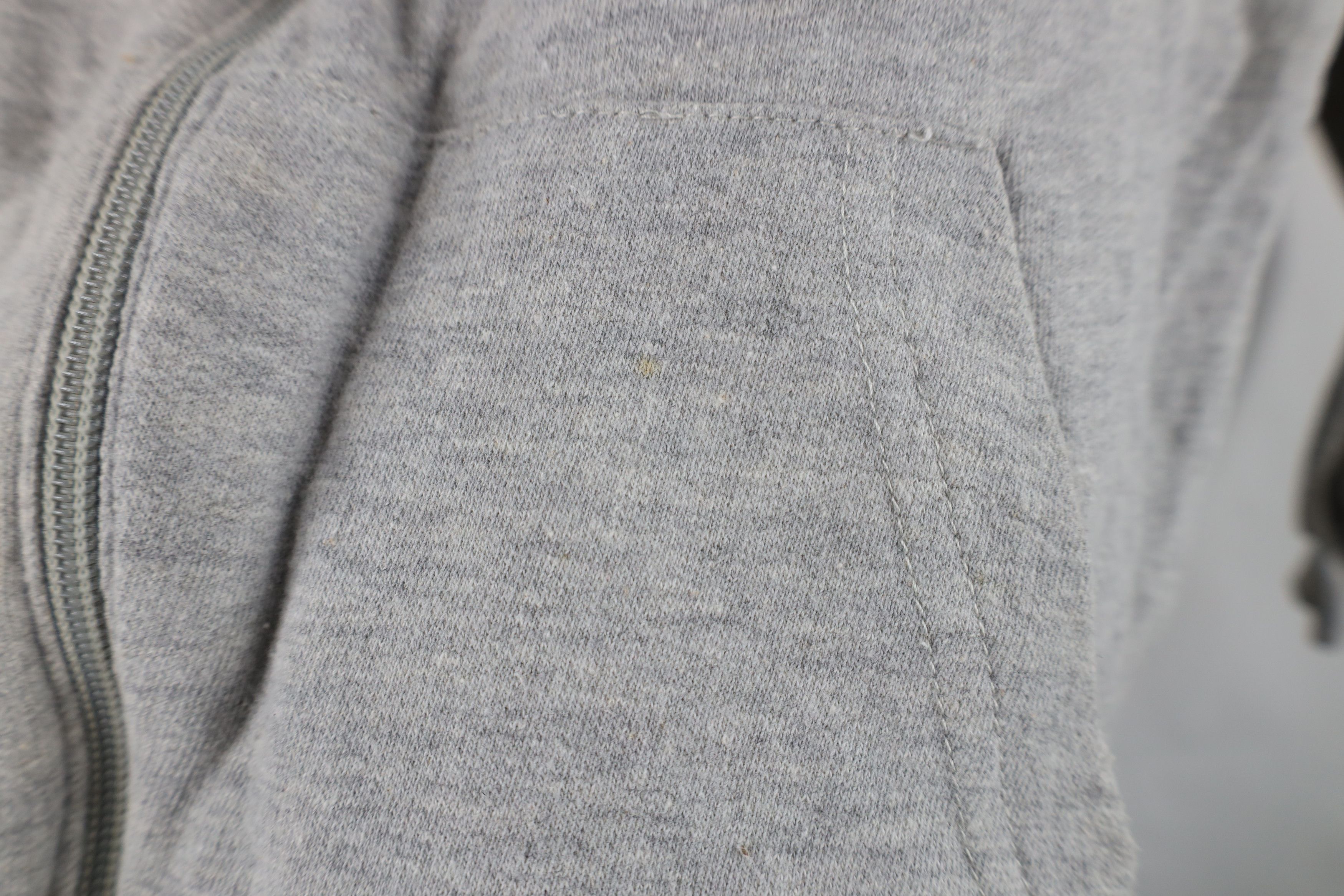 Vintage Vintage 90s Streetwear Blank Full Zip Hoodie Sweatshirt Size L / US 10 / IT 46 - 7 Thumbnail