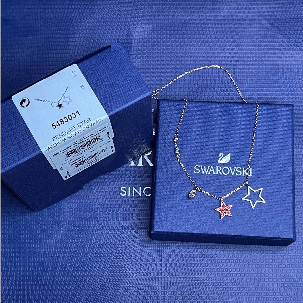 Swarovski Swarovski Duo Star Medium Pendant Necklace Size ONE SIZE - 5 Thumbnail