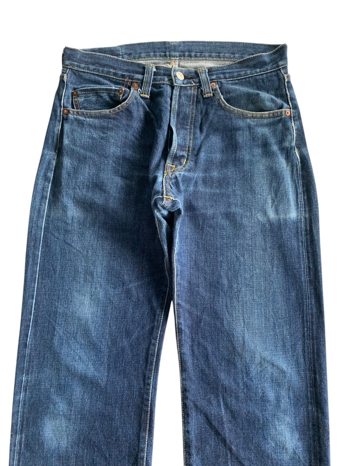 KOJIMA GENES KOJIMA SELVEDGE BUTTON FLY FADED JAPANESE DISTRESSED DENIM Size US 30 / EU 46 - 12 Thumbnail