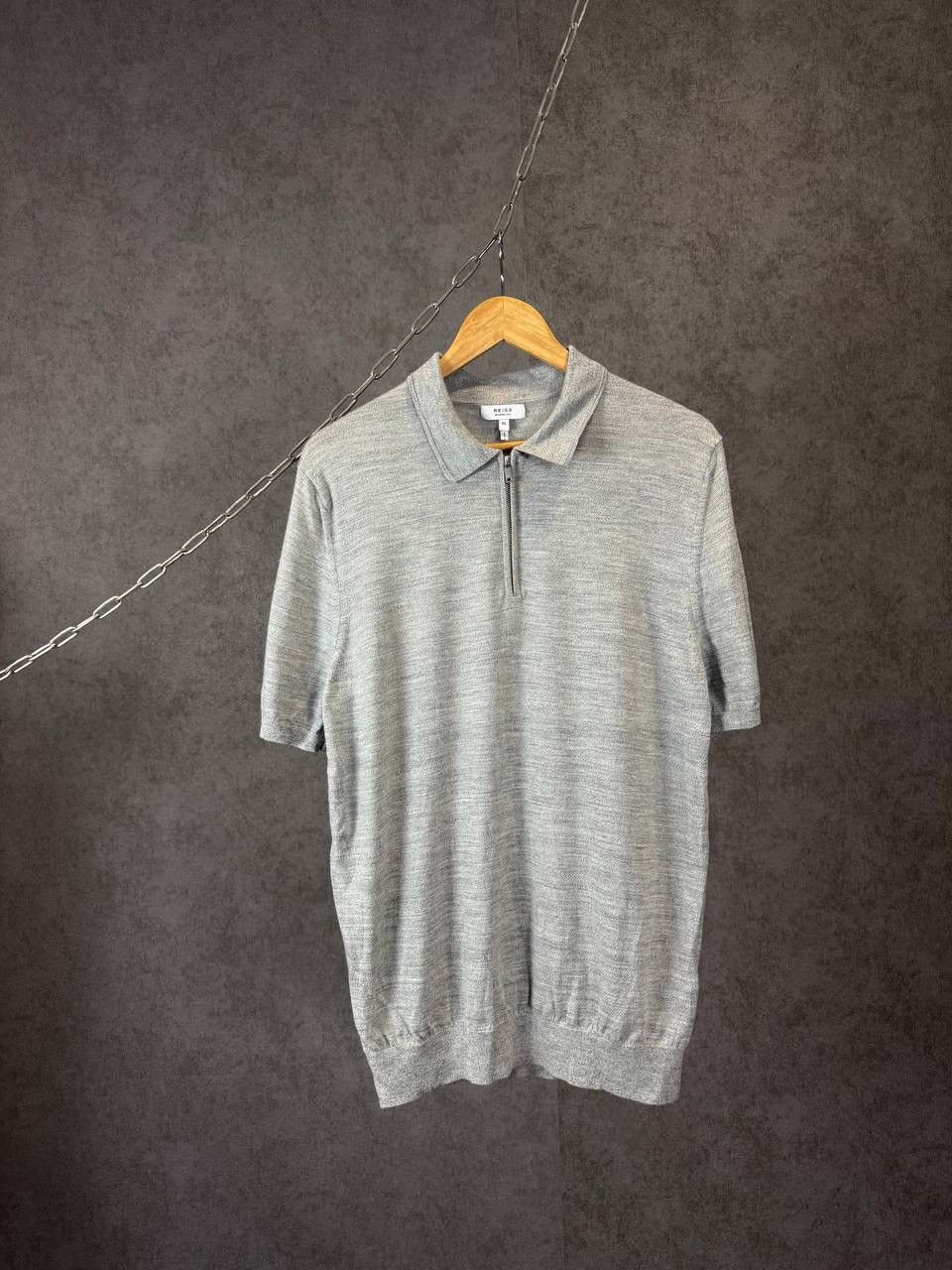 Reiss Reiss designer merino wool zip polo tee Size US XL / EU 56 / 4 - 1 Thumbnail