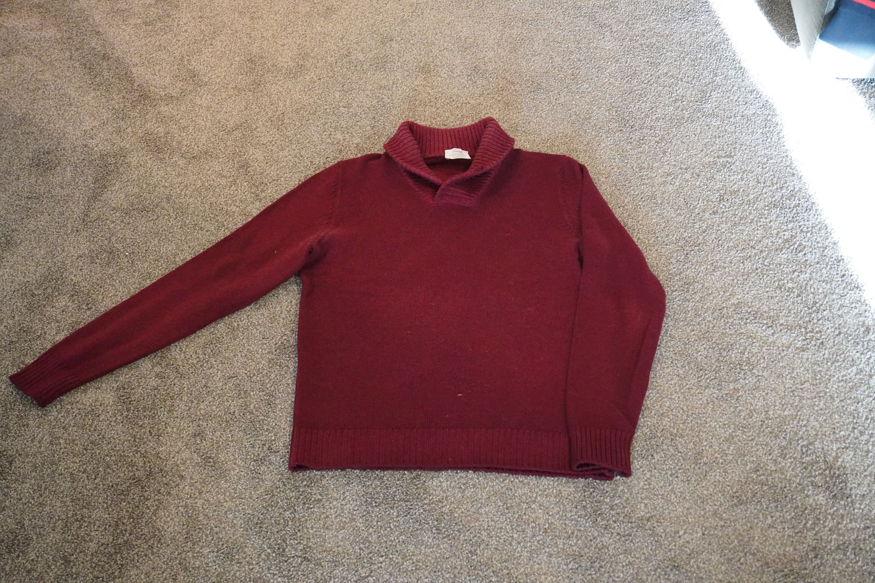 Gran Sasso GRAN SASSO SHAWL COLLAR SWEATER Size US L / EU 52-54 / 3 - 5 Thumbnail