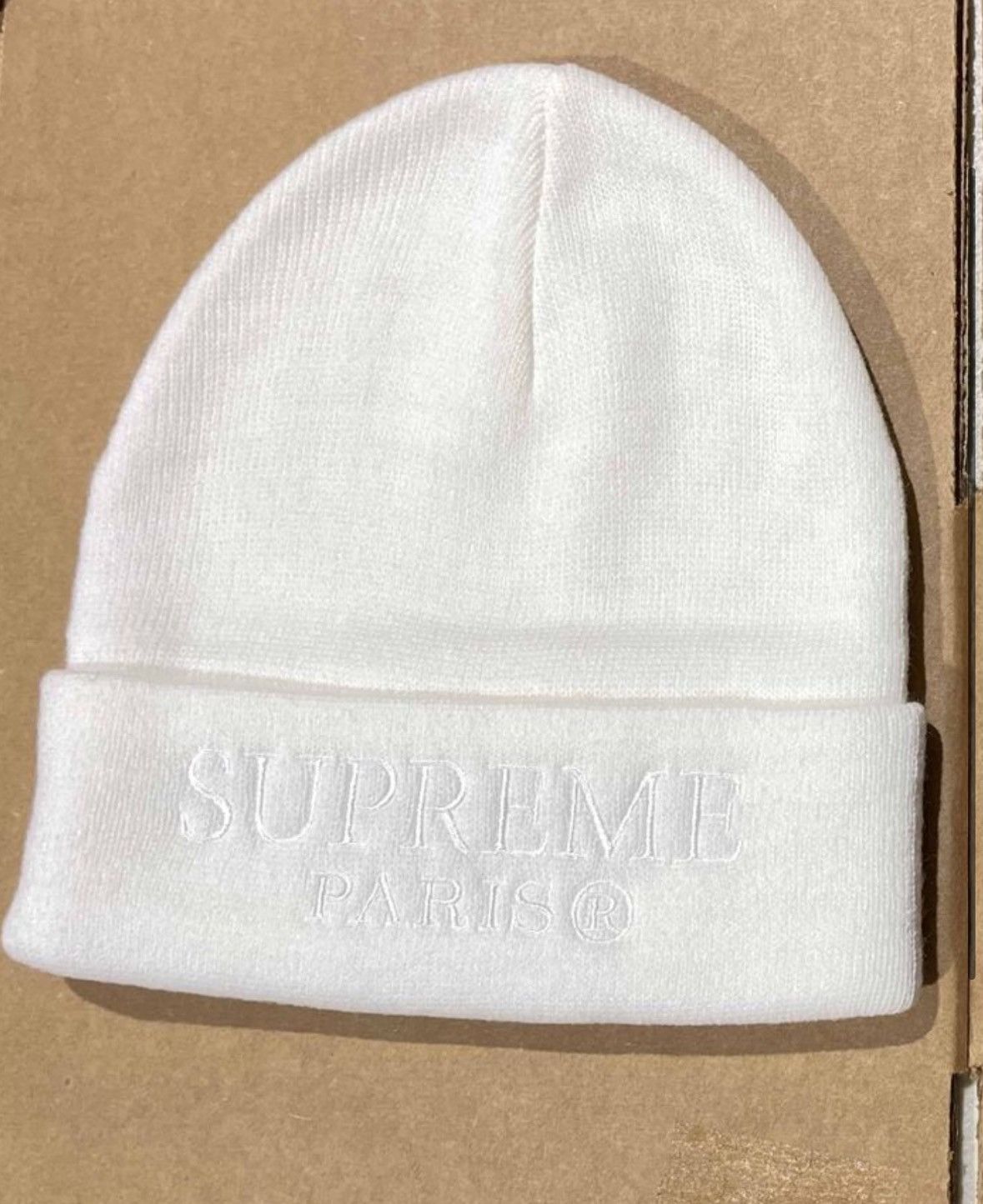 Supreme Tonal Logo Beanie Light Pink