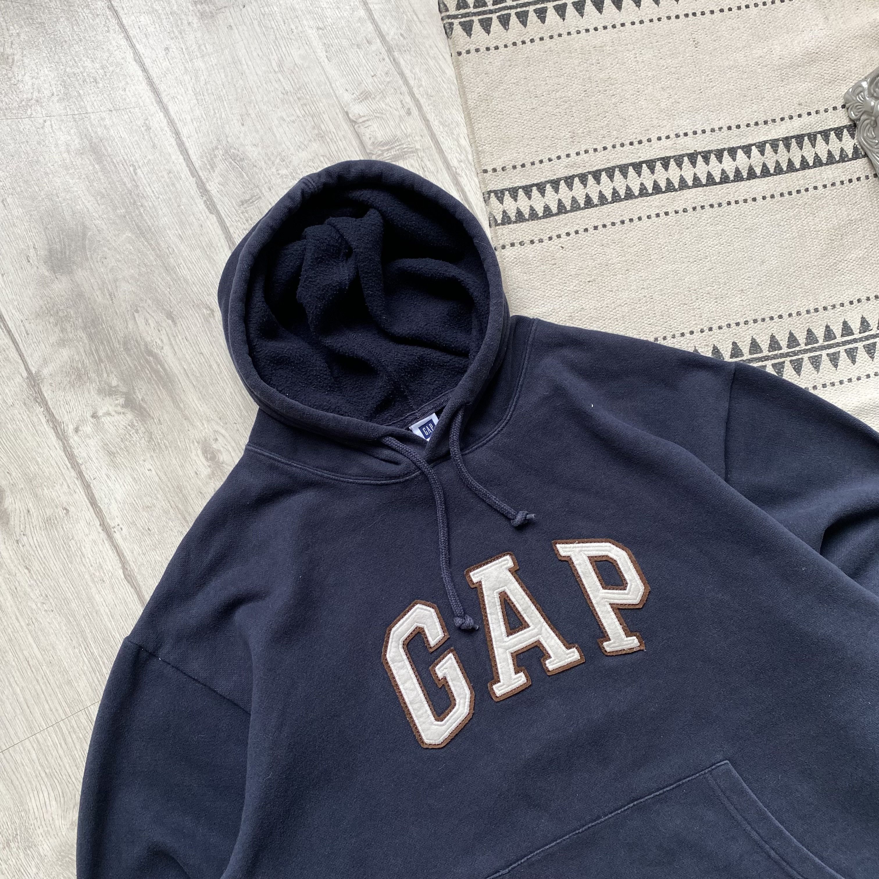 Gap 🛹 Vintage Gap Boxy Hoodie center logo Y2K Size US M / EU 48-50 / 2 - 2 Thumbnail