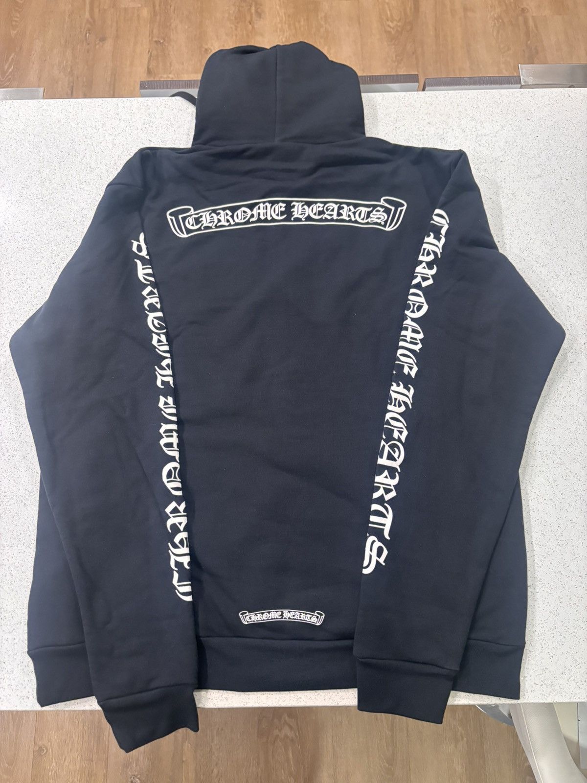 Chrome Hearts Chrome Hearts Scroll Logo Black Hoodie Size US M / EU 48-50 / 2 - 3 Thumbnail