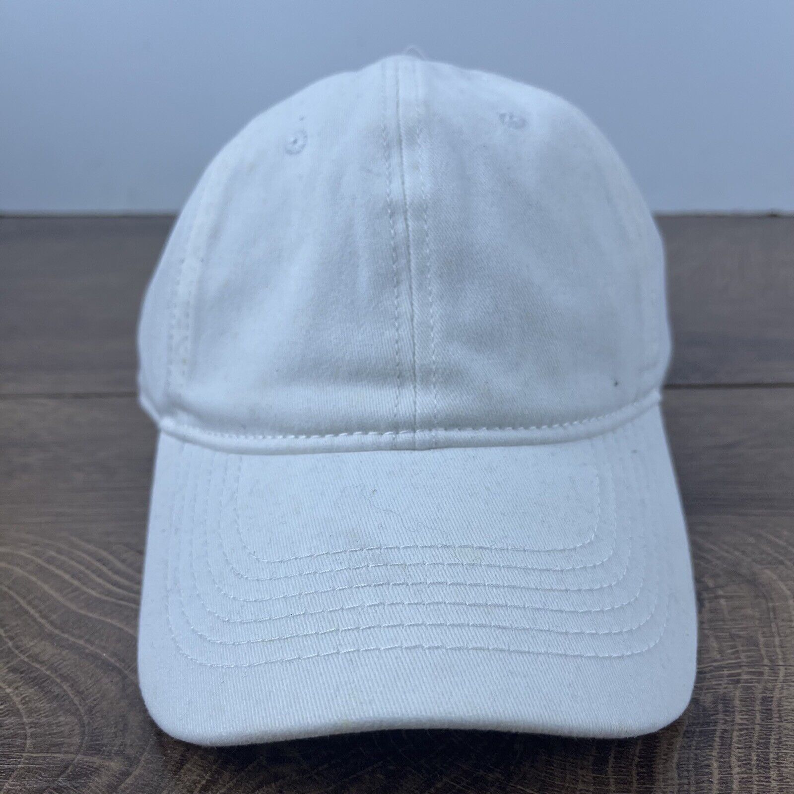 Other Plain White Running Hat Athletic White Cap Hat Adjustable Ha Size ONE SIZE - 4 Thumbnail