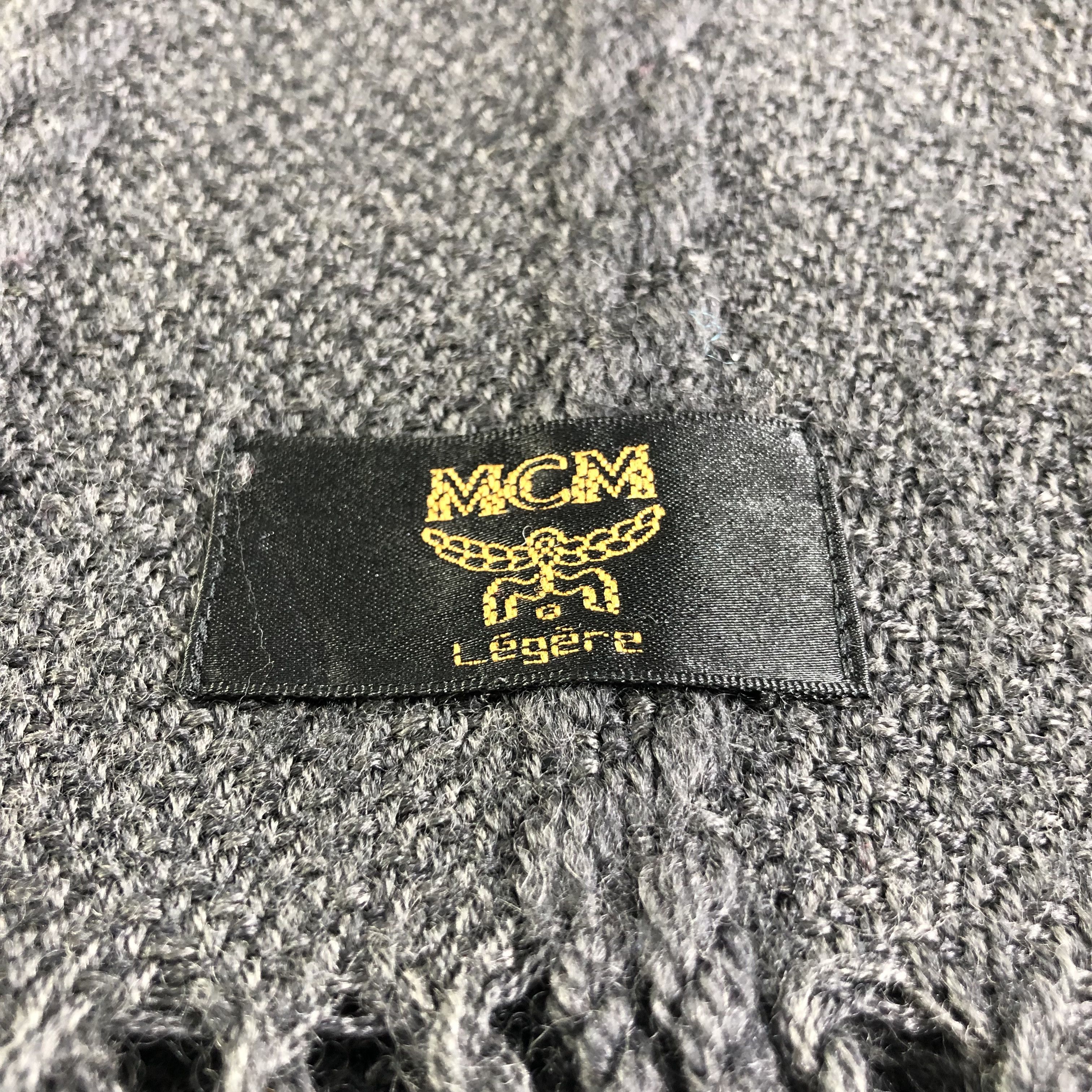 MCM MCM Cable Knit Wool Scarf Muffler V1925 Size ONE SIZE - 5 Thumbnail