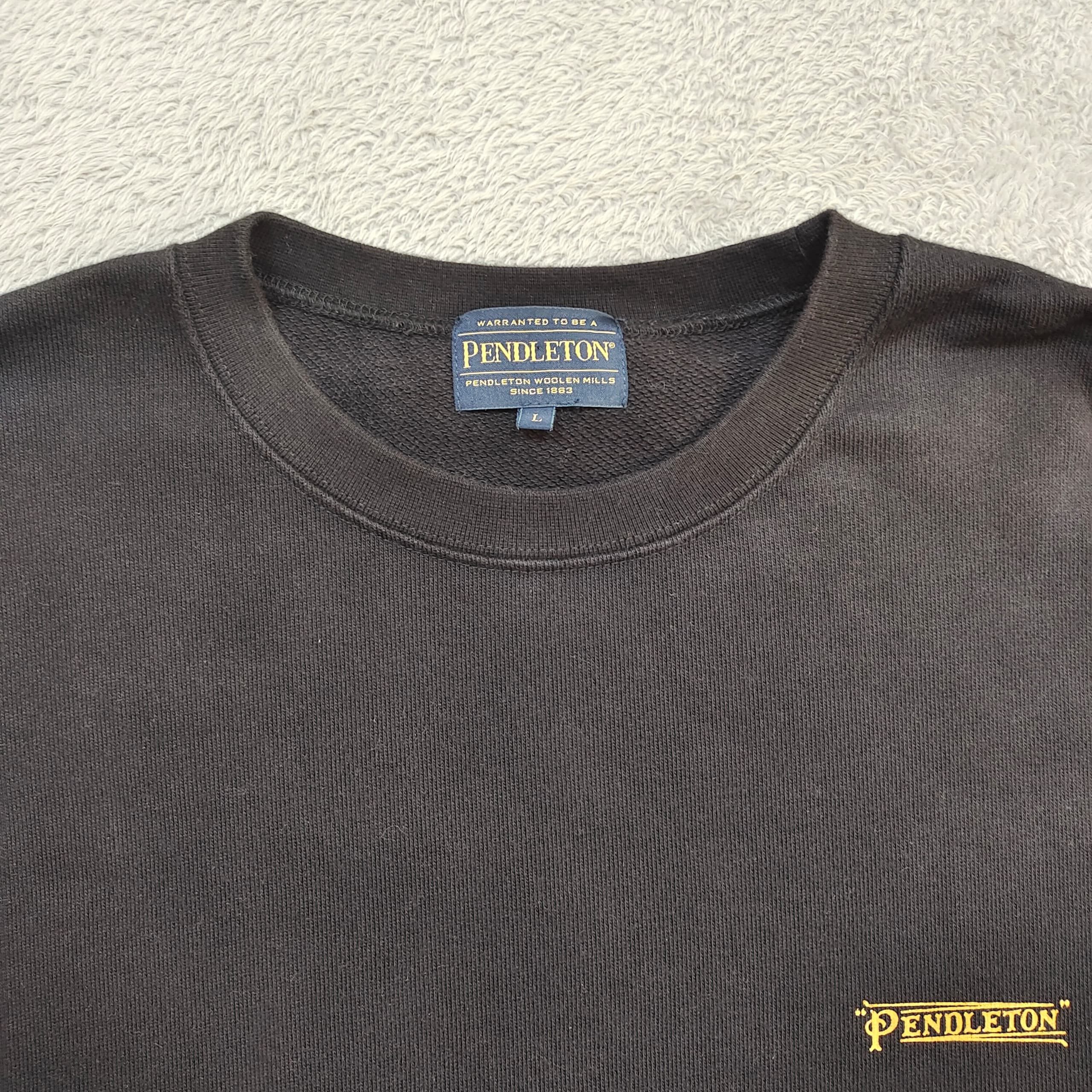 Maison Margiela × Pendleton Pendleton X Journal Standard Black Sweatshirt, Big Logo Size US XL / EU 56 / 4 - 4 Thumbnail